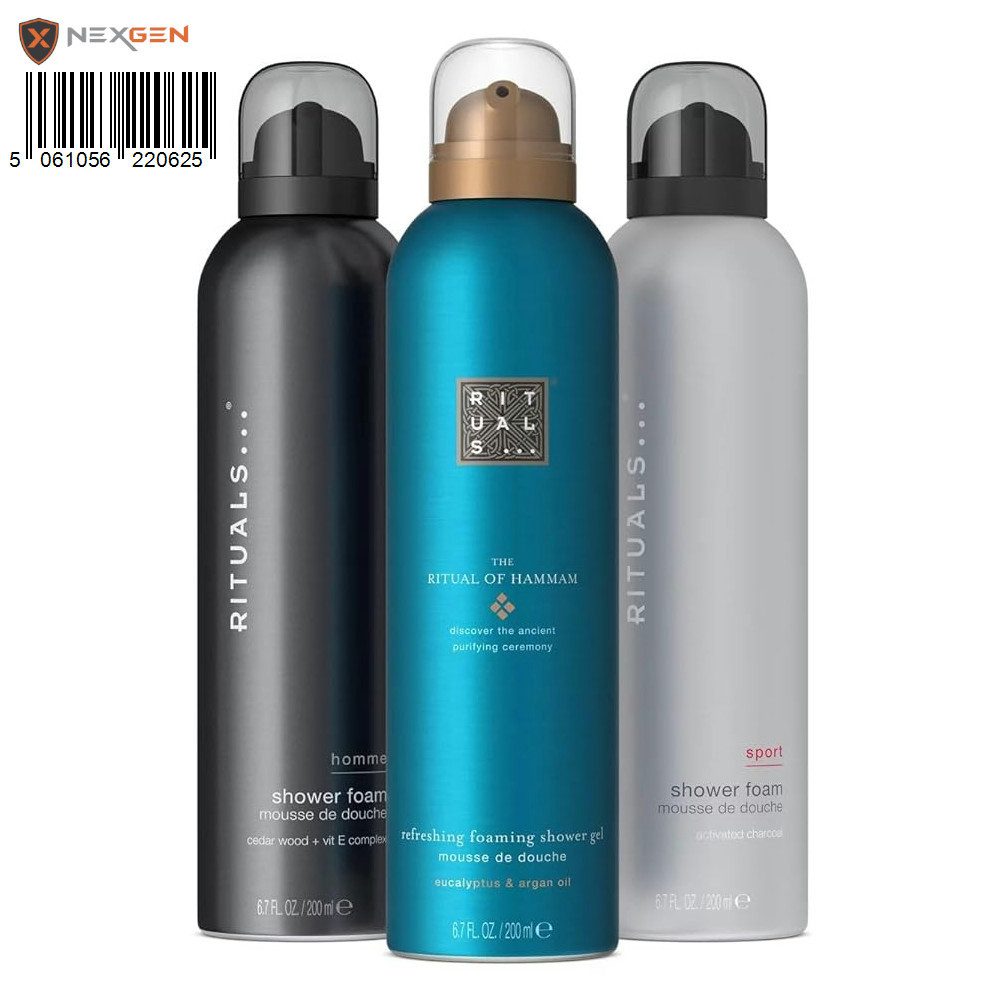 Rituals Duschgel von Ritual of Homme, Hammam und Sport Vorteilspack 3x200 ml