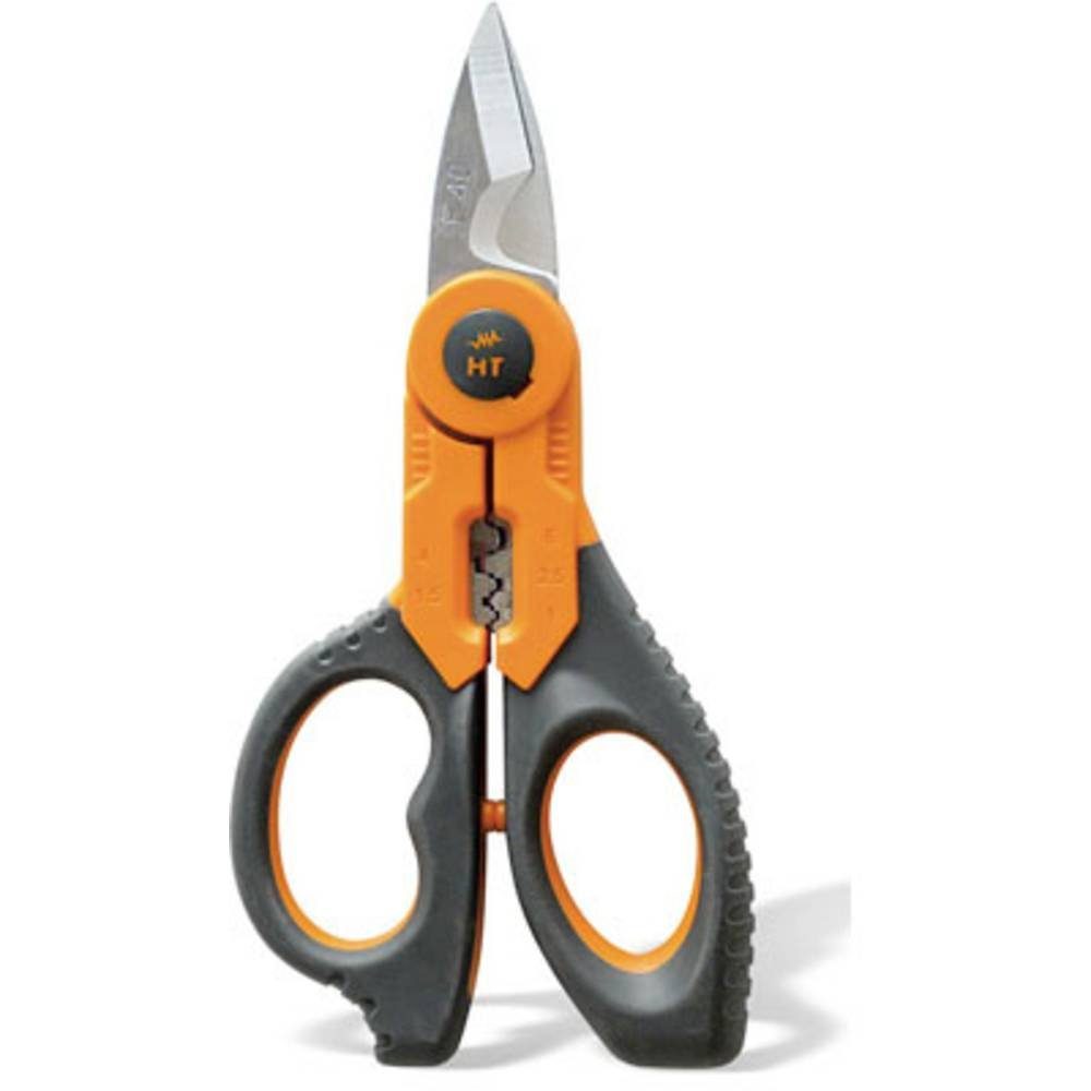 HT Instruments Abisolierzange Professionelle Kabelschere mit Crimp-Funktion 1001210