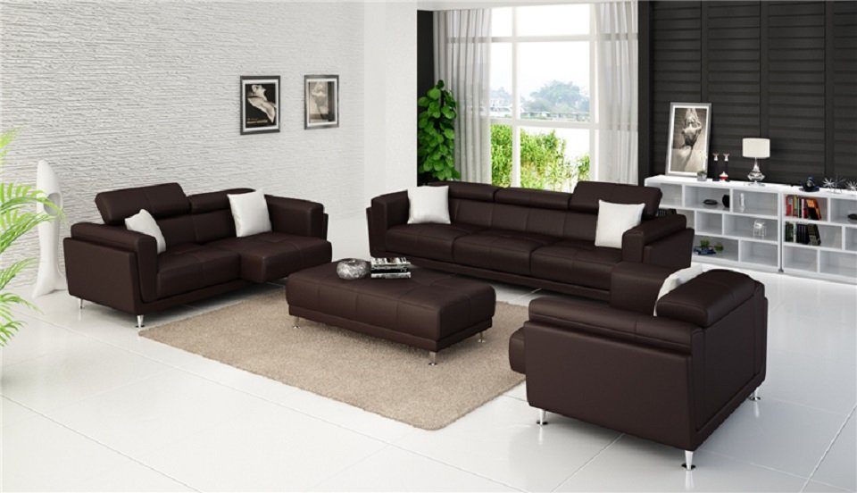 JVmoebel Sofa Design Couchen Sofas Polster 321 Sitzer Sofagarnitur, Made in Europe