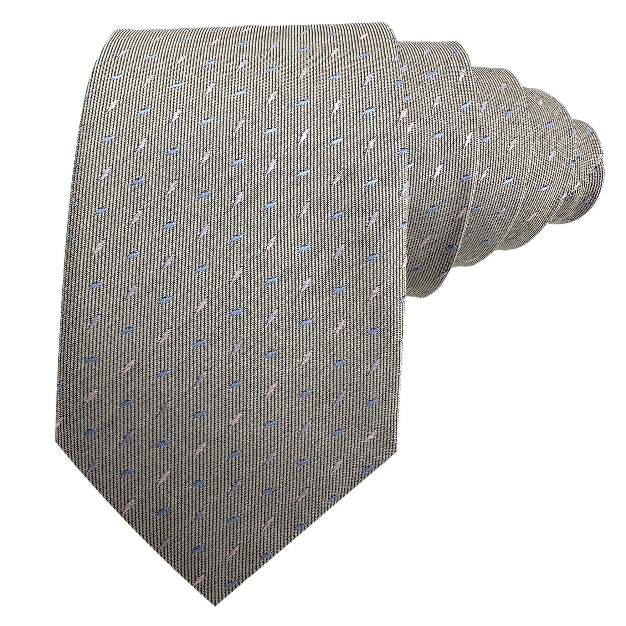 GASSANI Krawatte Tupfen-Muster Jacquard, Dots Pinsel Striche (Set, Krawatte günstig online kaufen