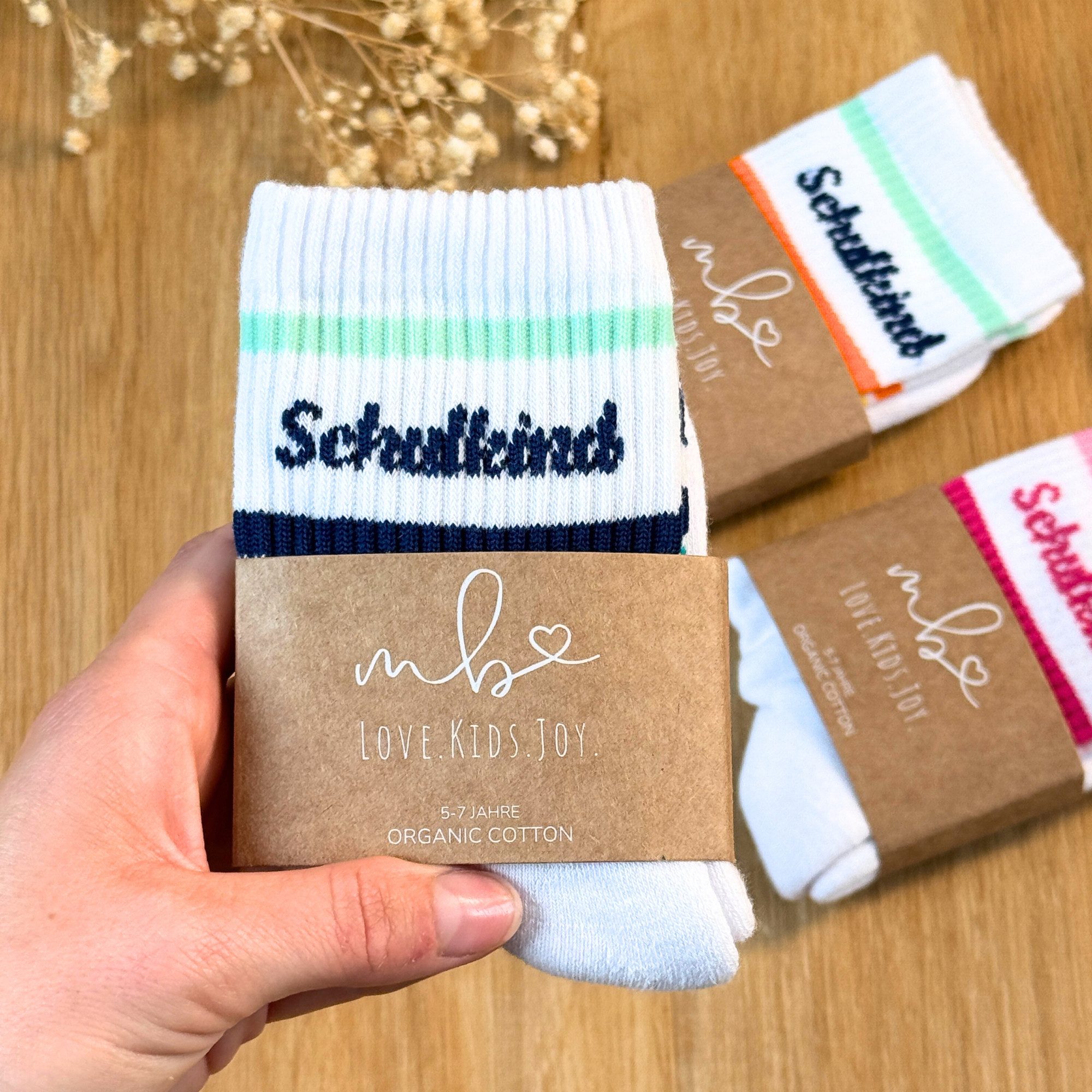 MeinBaby123® Freizeitsocken Schulkind Socken, Geschenk zur Einschulung, Geschenkidee Einschulung, Outfit Einschulung, Schulkind 2025 – Bild 3 von 5