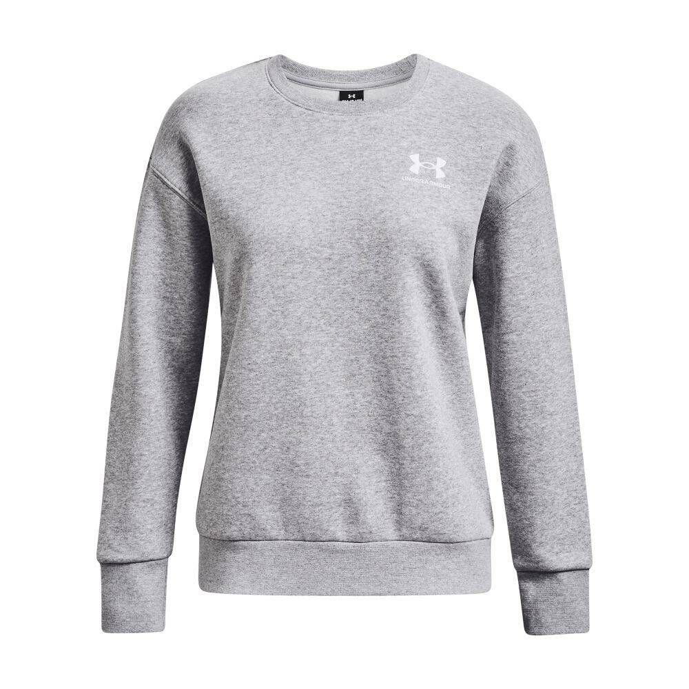 Under Armour® Sweatshirt Damen Sweatshirt ESSENTIAL FLEECE SHIRT (1-tlg) Mod Gray Light Heather 011
