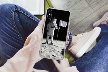 MuchoWow Handyhülle Mond - Weltraum - Astronaut, Handyhülle Apple iPhone Xs, Smartphone-Bumper, Print, Handy