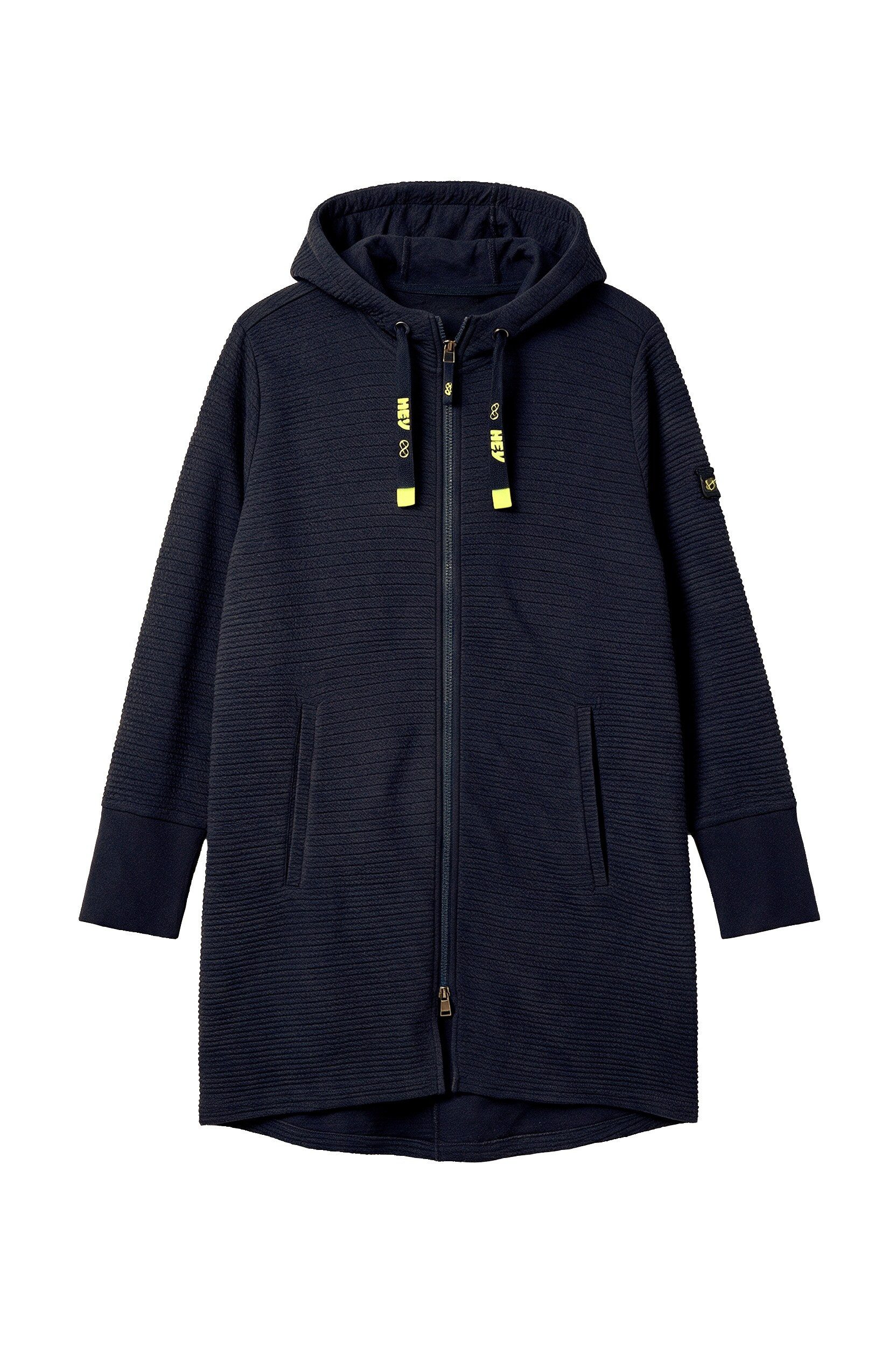 Laurasøn Sweatjacke Strucktur-Sweatjacke Langarm Kapuze – Bild 3 von 5