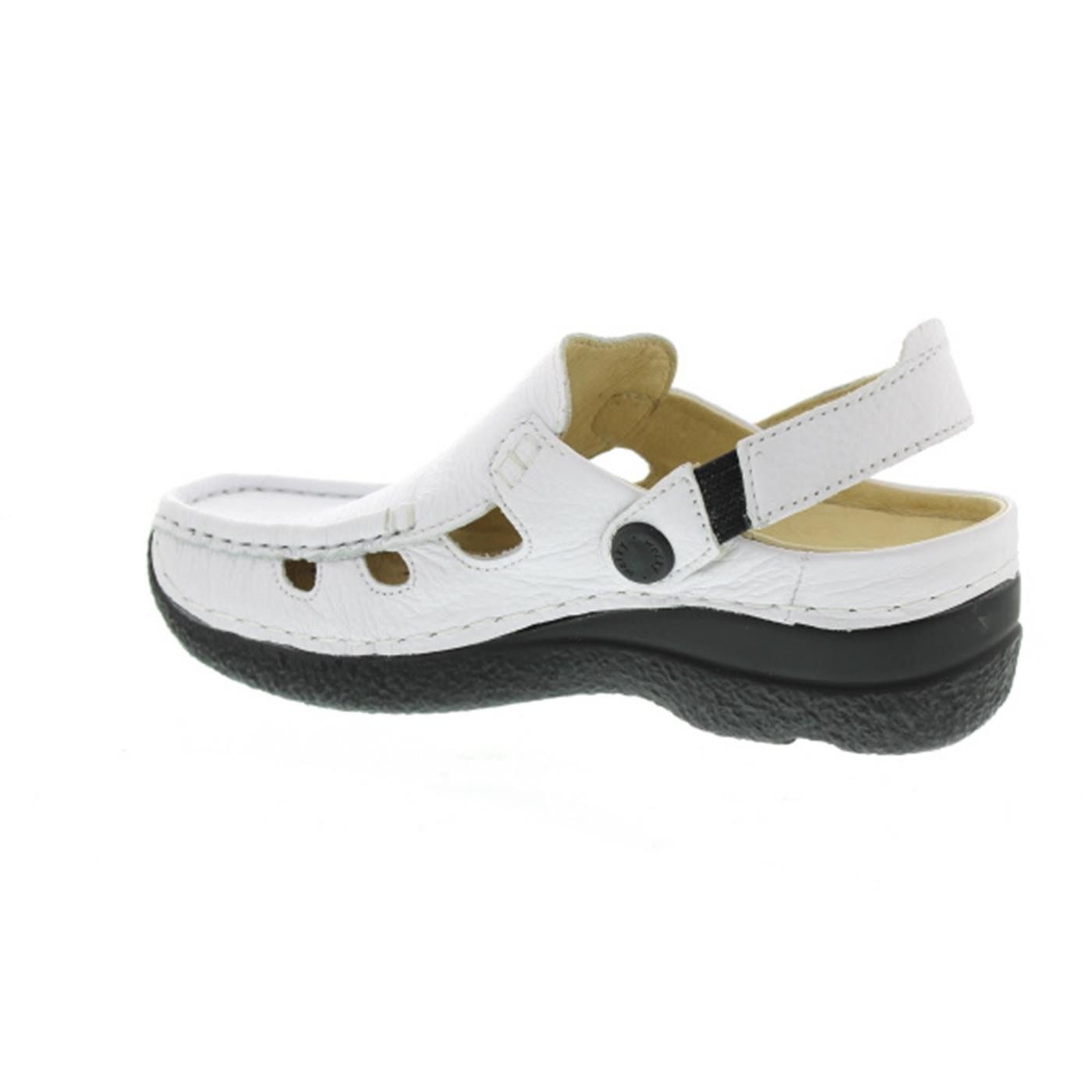 WOLKY Wolky Roll-Multi, Clog, Printed leather, White 0622070-100 Sandale