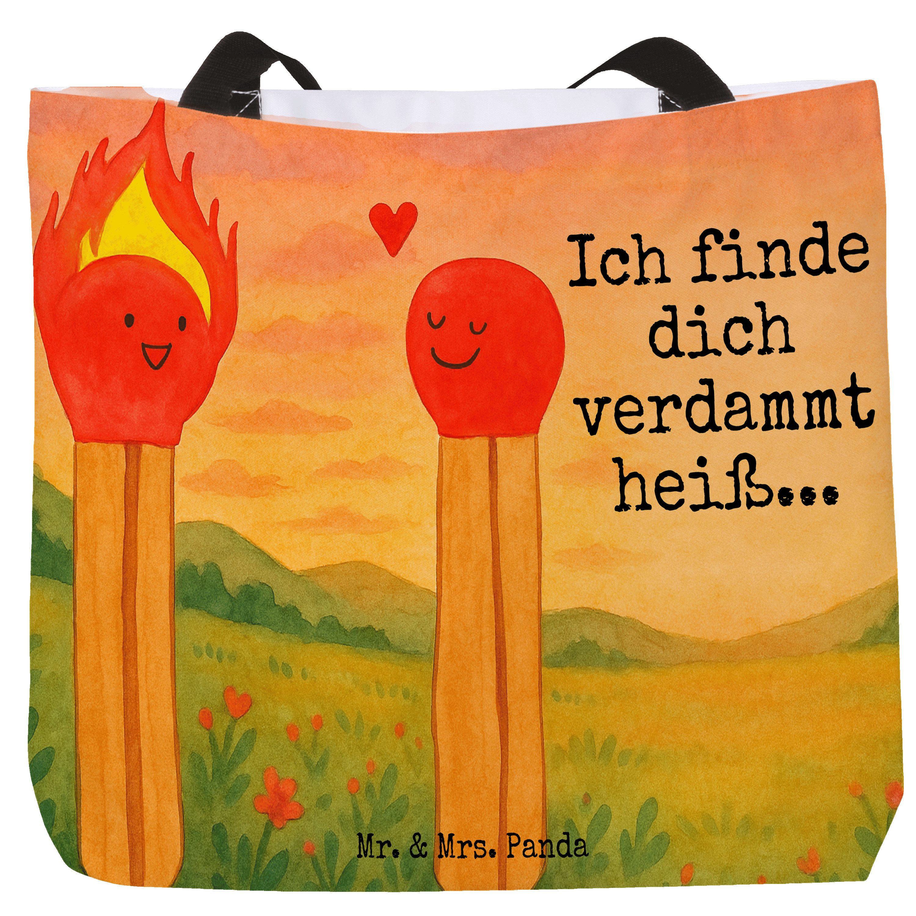 Shopper Streichhölzer Design, Tote Bag, Weiß, Strandtasche, Stoffbeutel, Schu