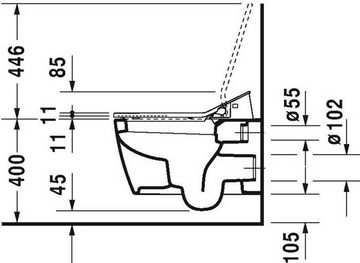 Duravit WC-Komplettset Duravit Wand-WC ME by Starck ti 370x570m