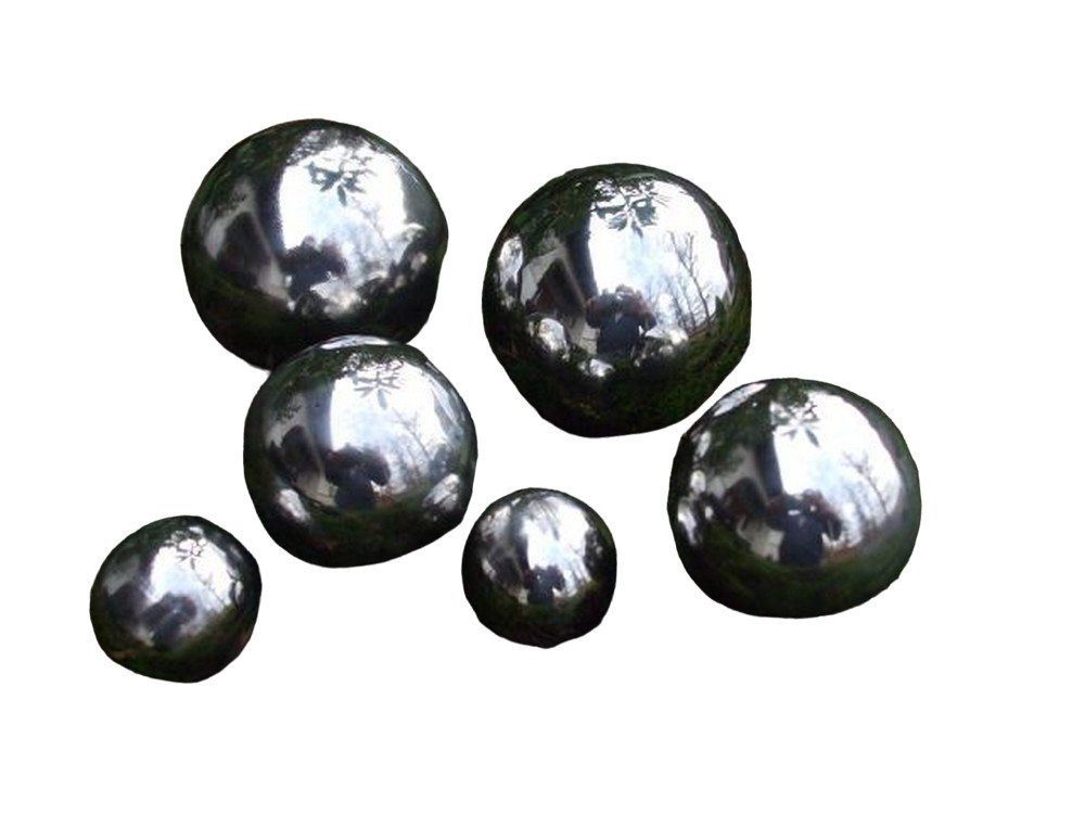 Dekofigur Edelstahlkugel-Set (6 Stück) Kugeln 2-5 cm, Tischdekoration, Landhaus