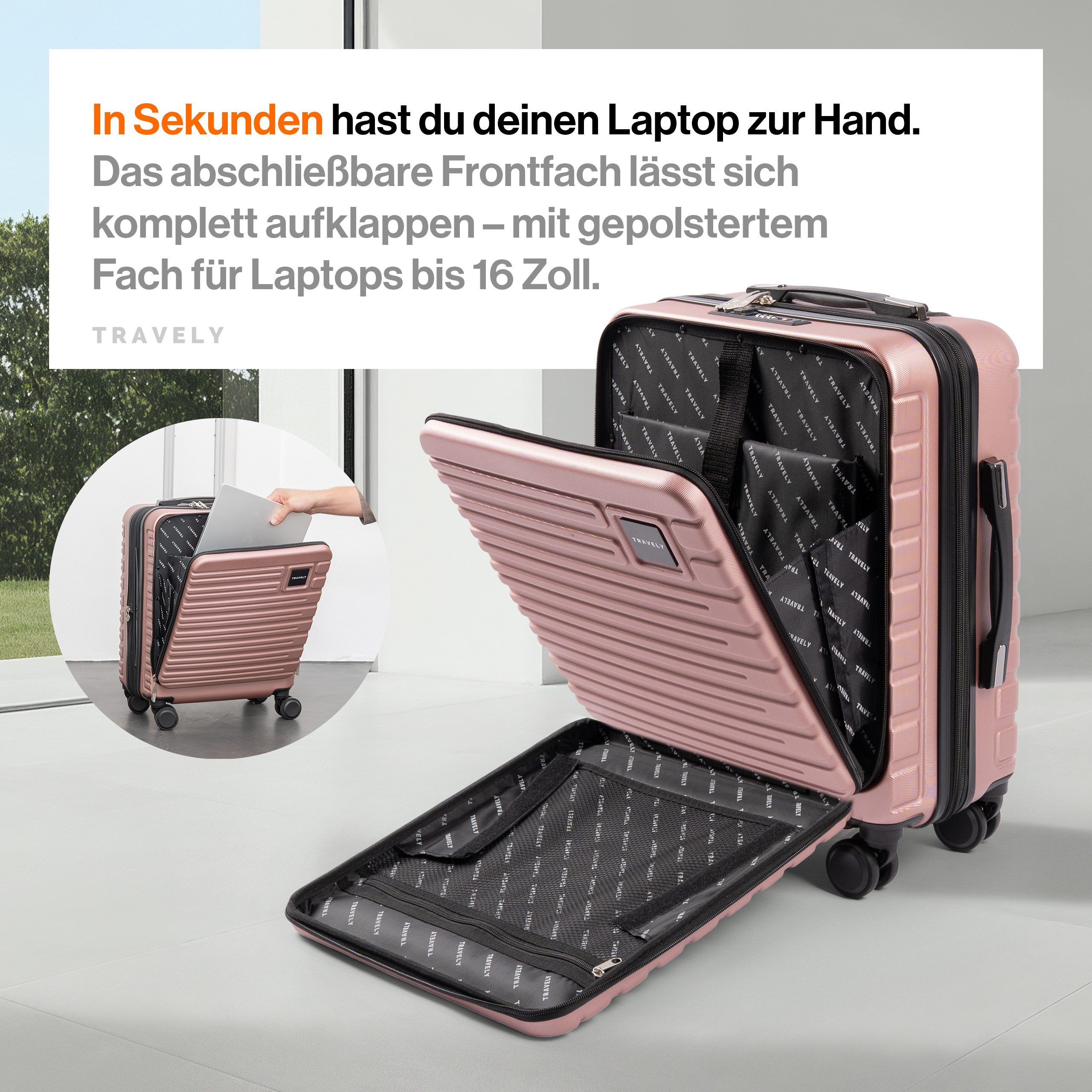 Travely Koffer, 4 Rollen