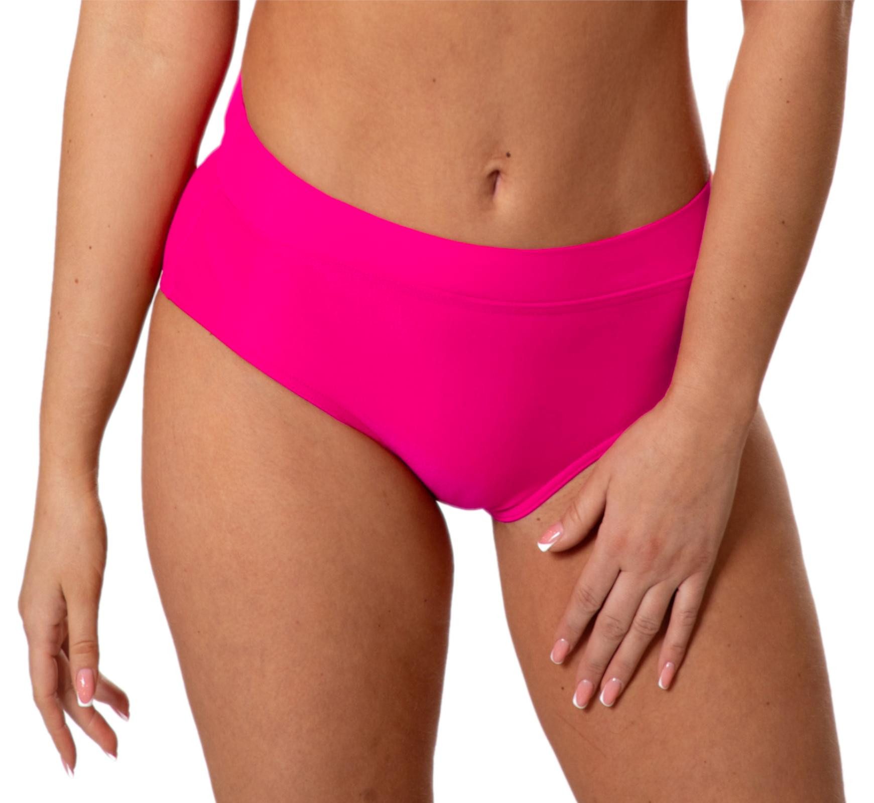 Aquarti Bikini-Hose Unterteil High Waist mit Umschlagbund