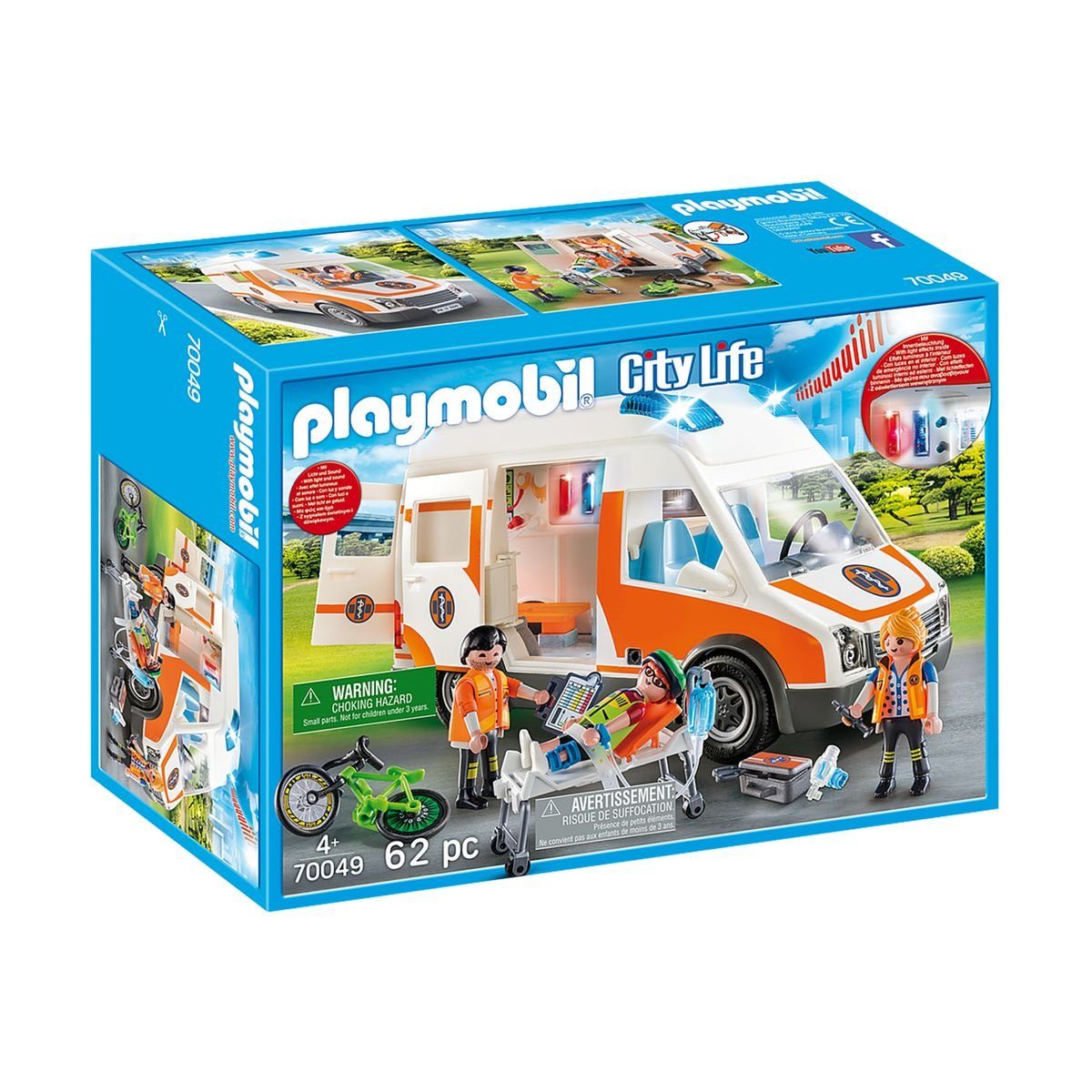 Playmobil® Spielbausteine 70049 Rettungswagen mit Licht und Sound
