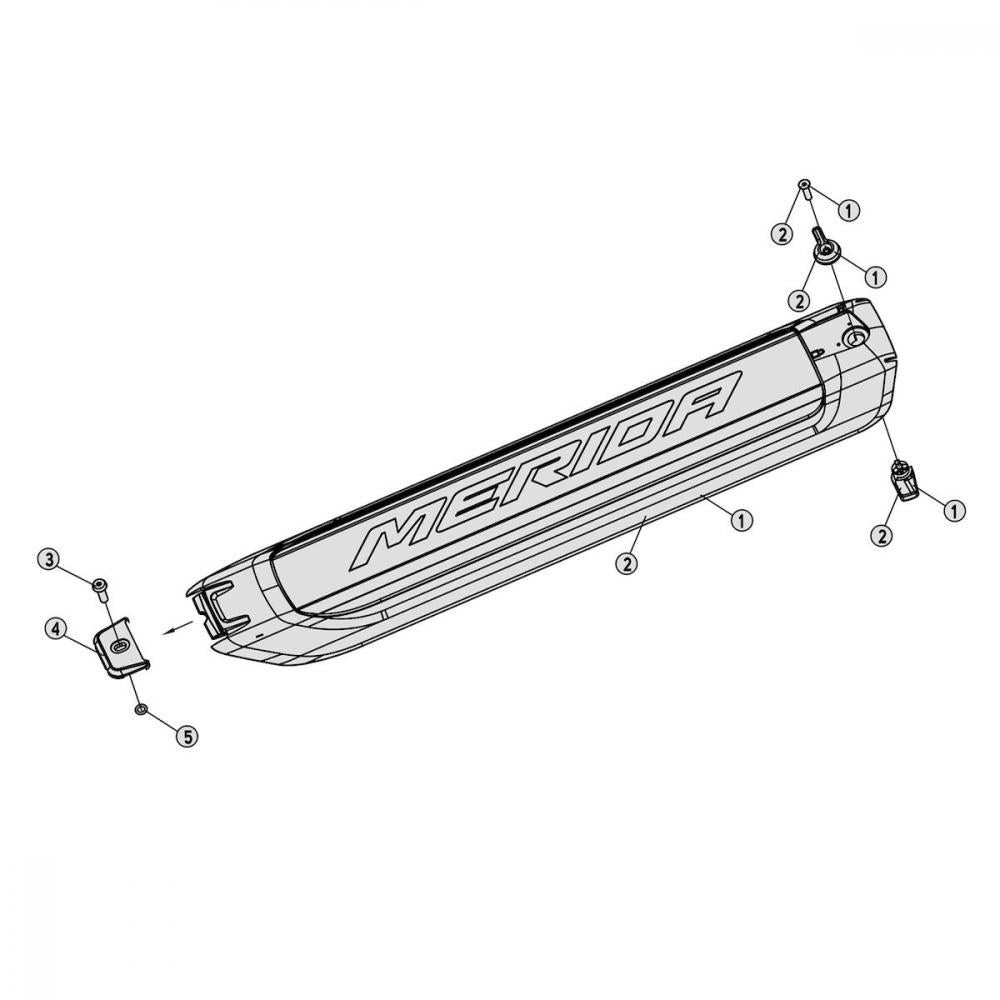 Merida Merida Batterie-Cover Größe S Schwarz - optimaler Schutz für E-Bike-Ak E-Bike Akku