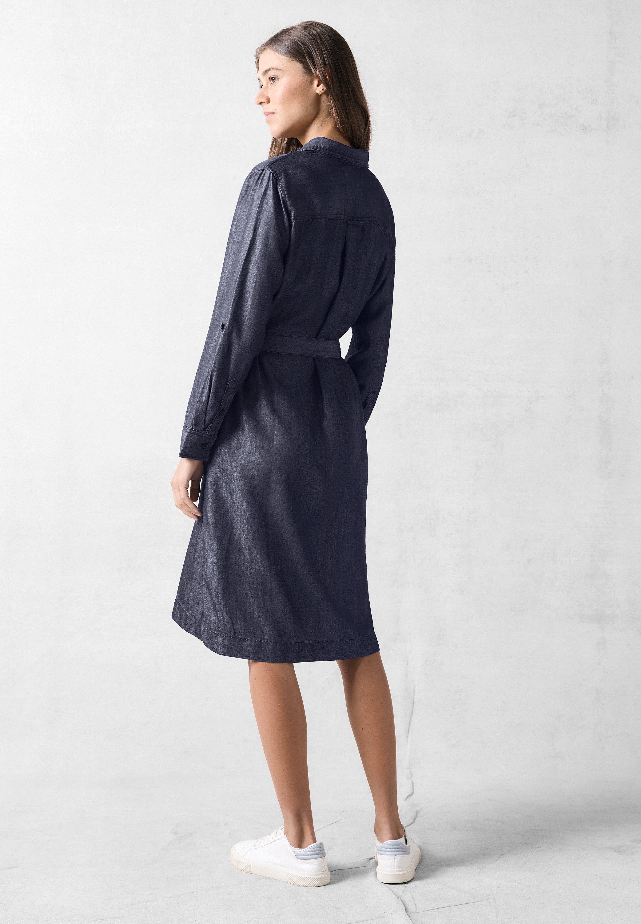 CECIL Midikleid mit Bindegürtel zum Taillieren günstig online kaufen