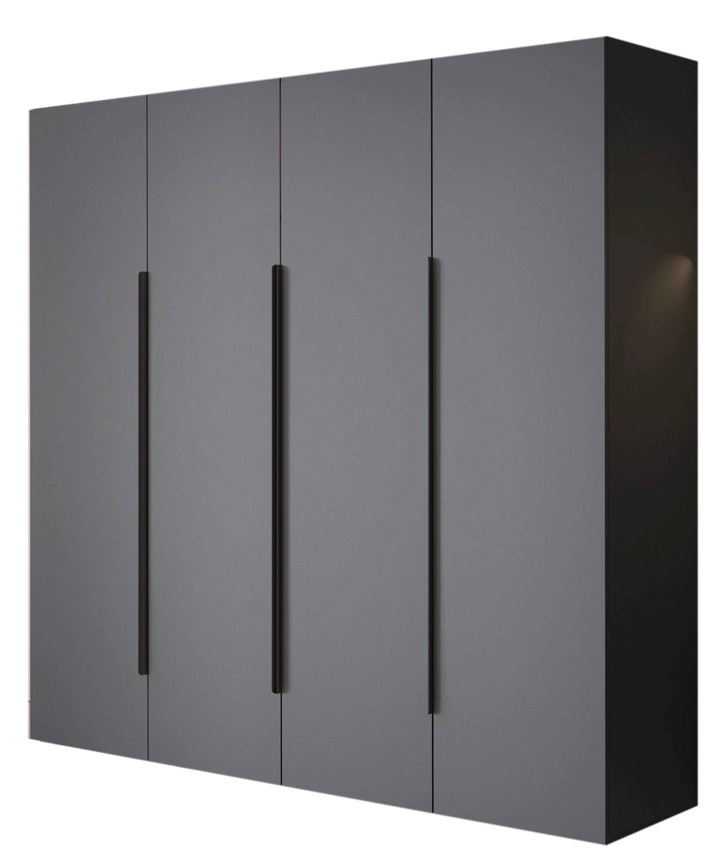 Compleo Drehtürenschrank mit Metallgriffe STELLS, Elegant günstig online kaufen