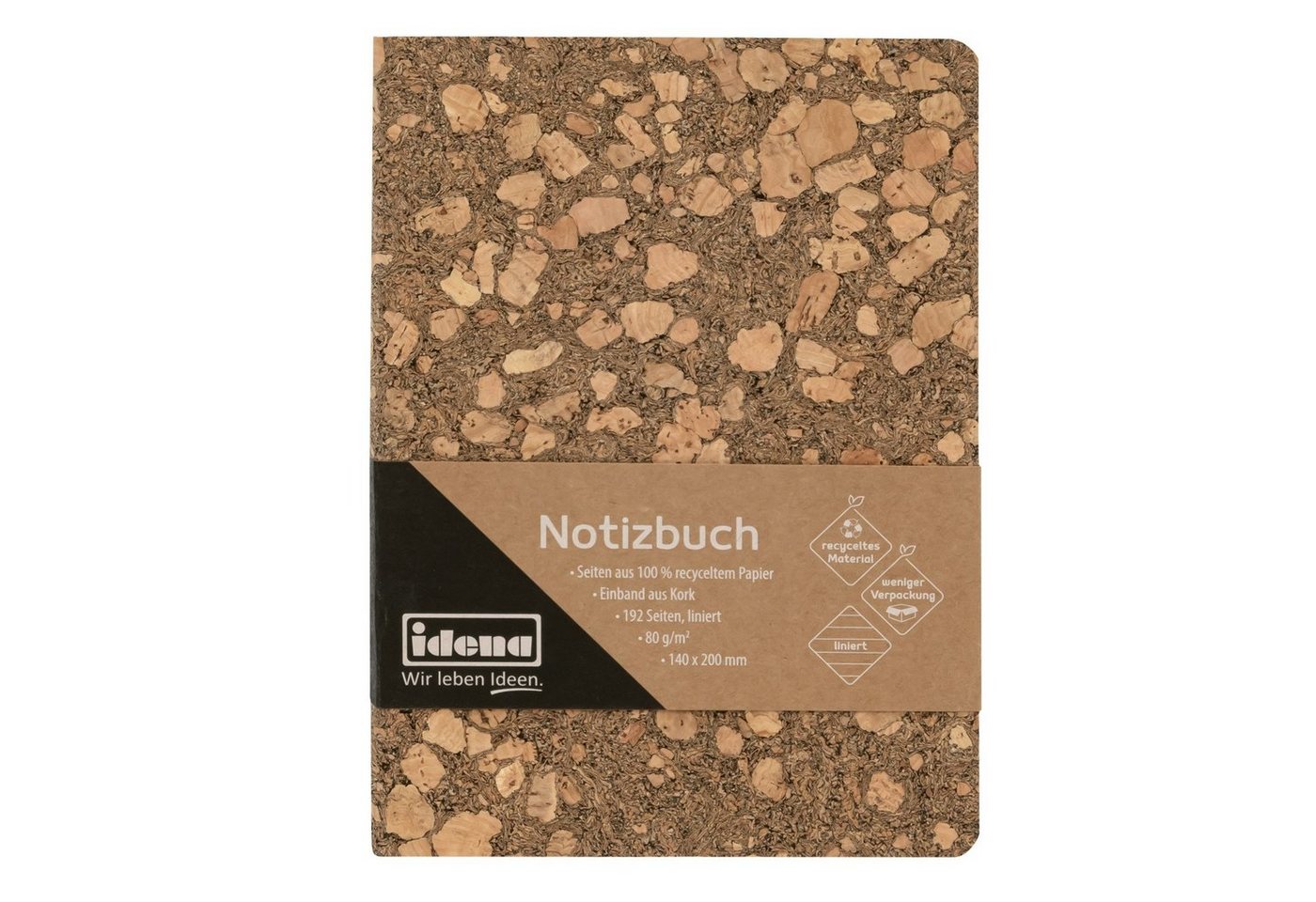 Thumbnail - Idena Notizbuch Idena 12252 - Notizbuch 20 x 14 cm, liniert, 192 Seiten, aus 100 %