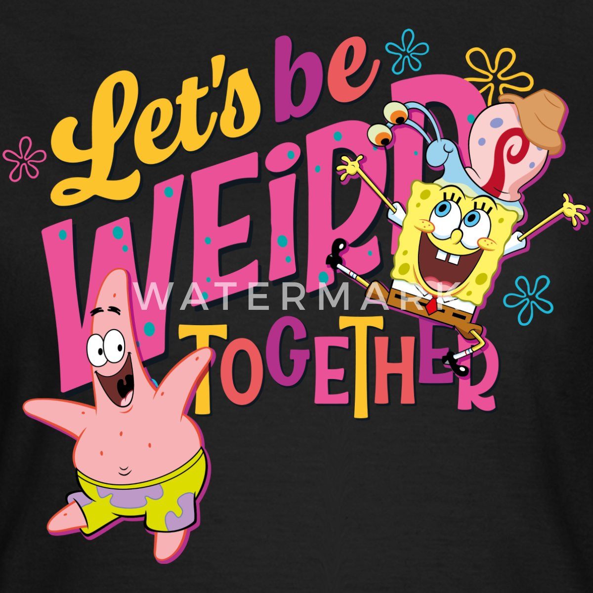 Spreadshirt T-Shirt SpongeBob Schwammkopf Patrick Gary Freundschaft Frauen T-Shirt (1-tlg)