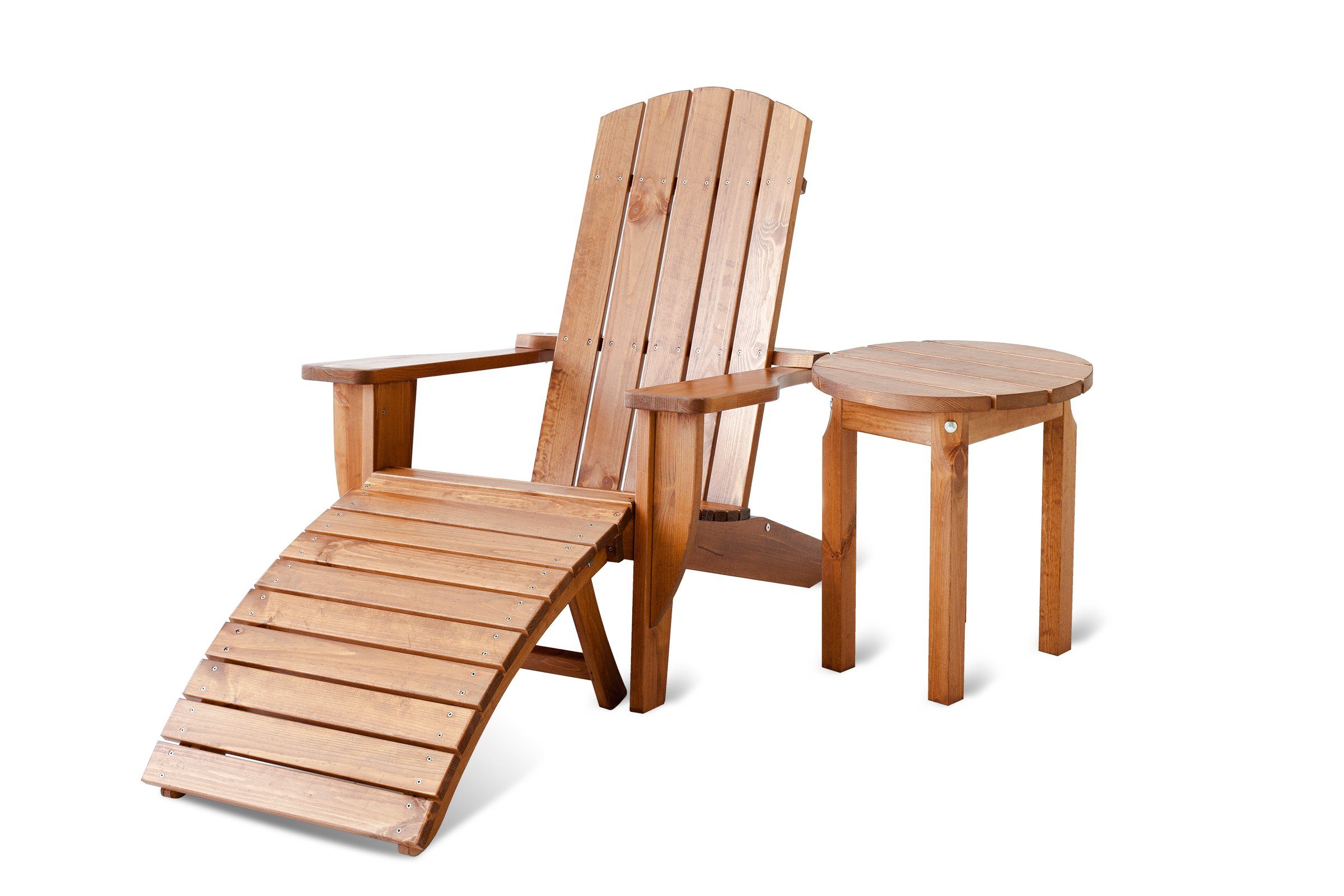 cm 48 Adirondack Beistelltisch ca. Feeling ca. 48 53 braun, Massivholz, 48 x Home Ottawa, x Ø, cm