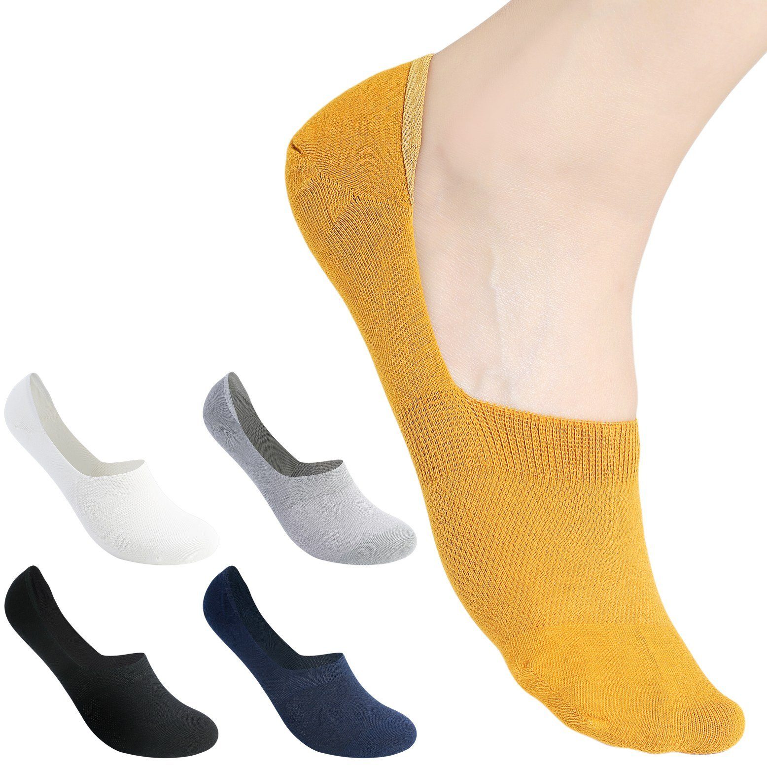 immer Kurzsocken Socken Füßlinge 43-46, 5er Pack, Farbmix 2 (5-Paar) elastisch, atmungsaktiv, klimaregulierend