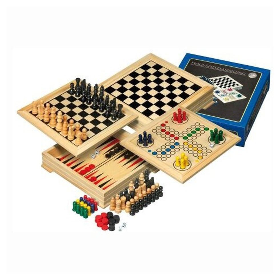 Philos Spiel, Spielesammlung - Holz - Reise-Edition