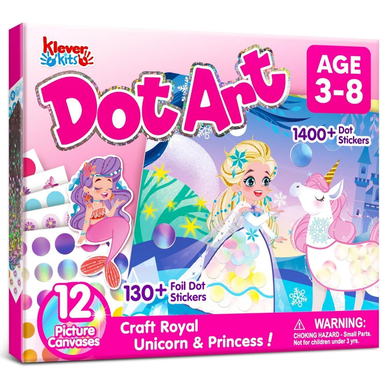 LuxusKollektion Kreativset Bastelset Prinzessin Punkt-Kunst für Kinder