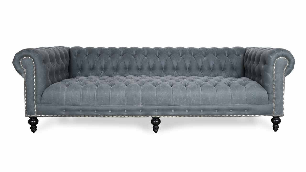 JVmoebel Sofa XXL Big Sofa Couch Chesterfield 240cm Polster Sofas 4 Sitzer, Made in Europe