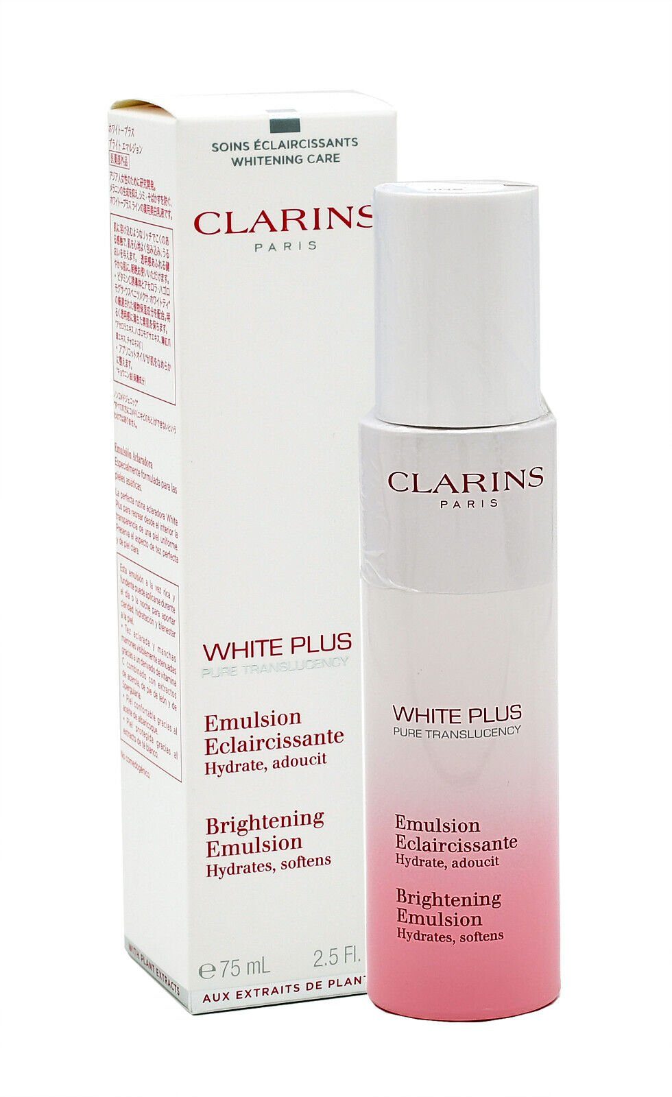 Gesichtsemulsion Clarins White Plus Brightening Emulsion 75ml
