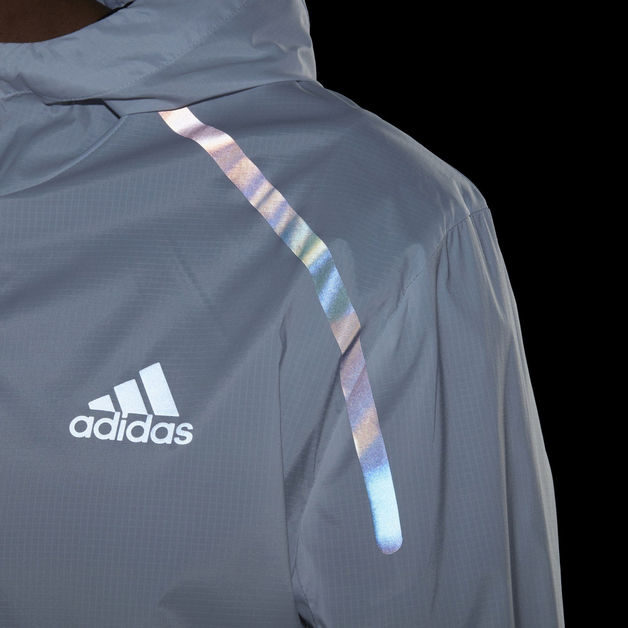 MARATHON Performance adidas Grey JACKE Laufjacke Dash