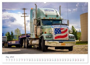 CALVENDO Wandkalender US Cars & Trucks in Alaska / UK-Version (Premium-Calendar 2023 DIN A2 Landscape)