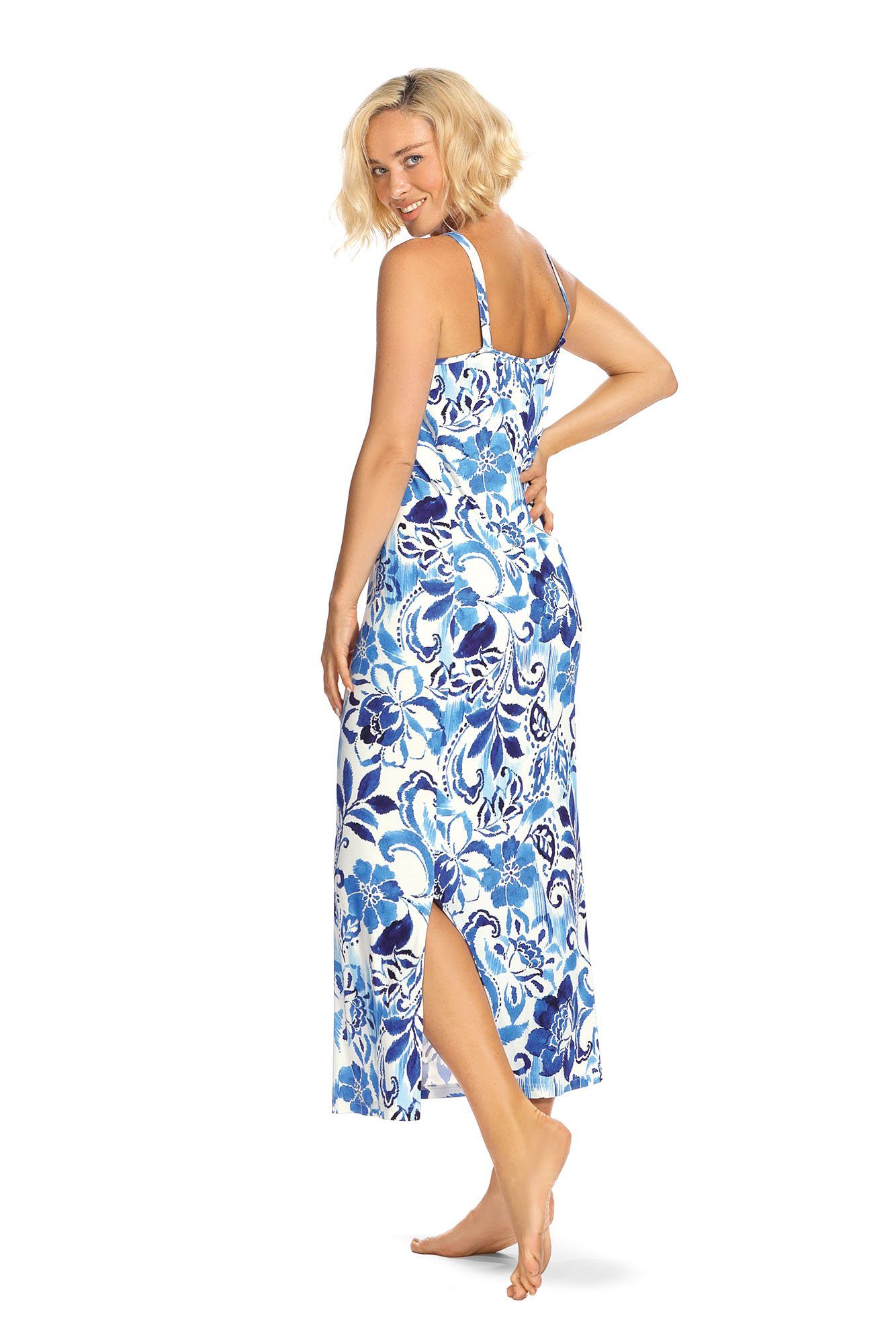 Ascafa Strandkleid Beach (Packung, 1-tlg., 1-teilig) Damen 125cm Sommerkleid im Maritimlook Strandmode
