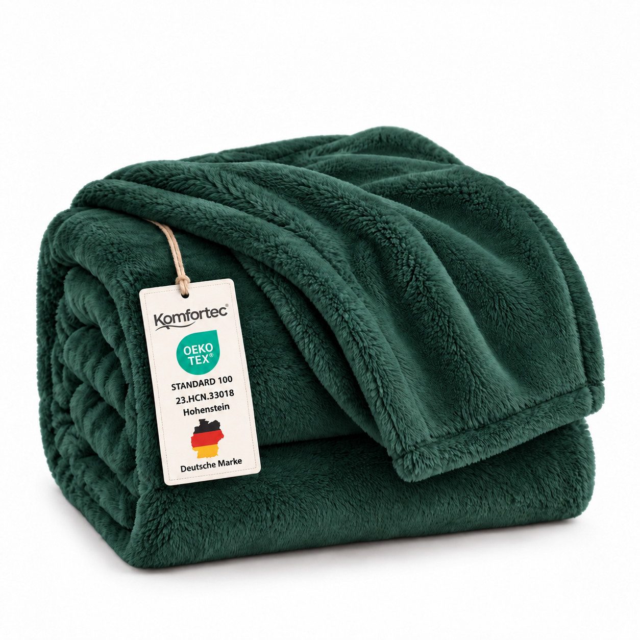 Wohndecke Kuscheldecke 260 g/m², flauschige Wohndecke, Fleecedecke, Oeko-Tex, Komfortec