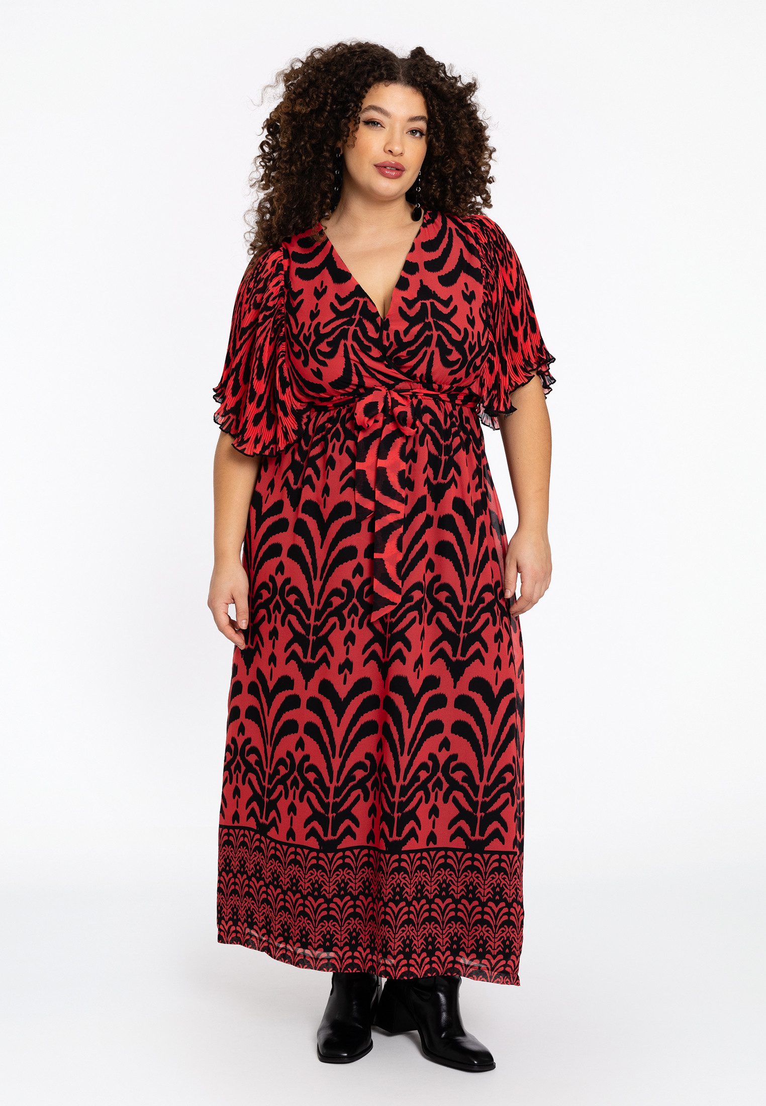 YOEK A-Linien-Kleid Damen Kleid mit Druck günstig online kaufen