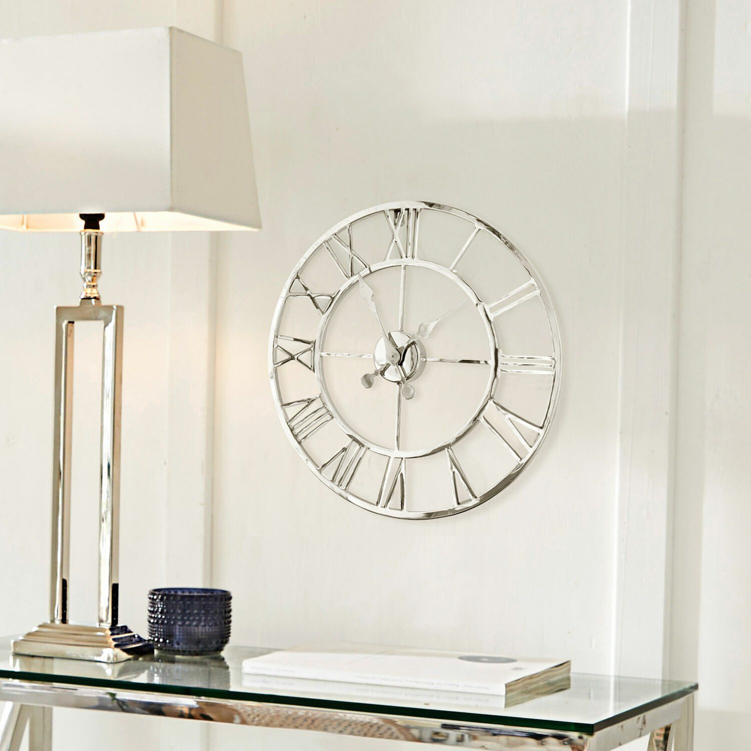 Mirabeau Wanduhr Uhr Houston silber günstig online kaufen