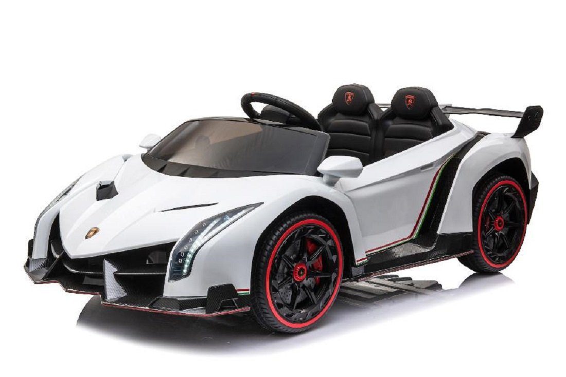 Elektro-Kinderauto Kinderfahrzeug - Elektro Auto "Lamborghini Veneno" - lizenziert -Weiss