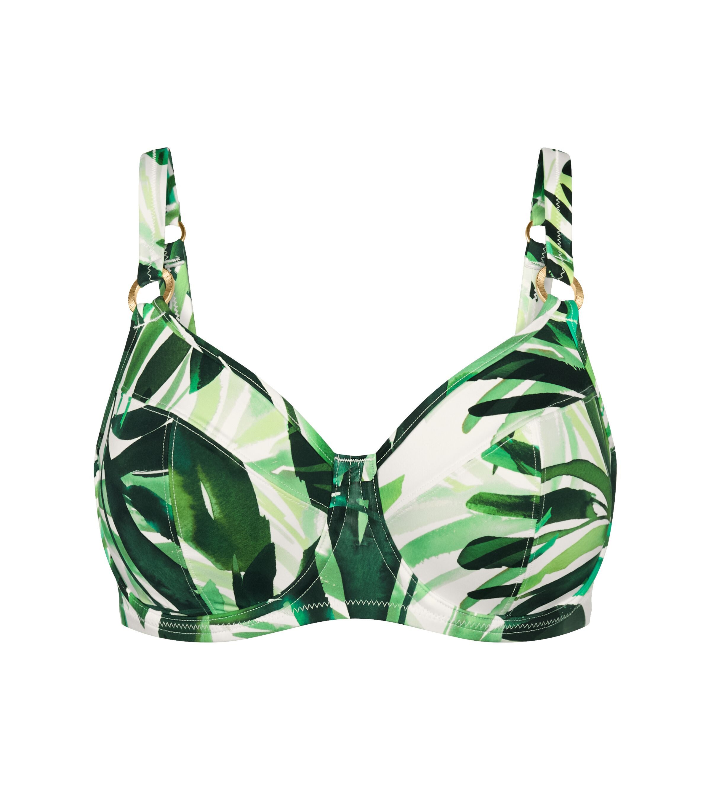 Triumph Bügel-Bikini-Top Summer Palm W 01, Minimizer - verkleinert die Brust optisch um eine Cup-Größe