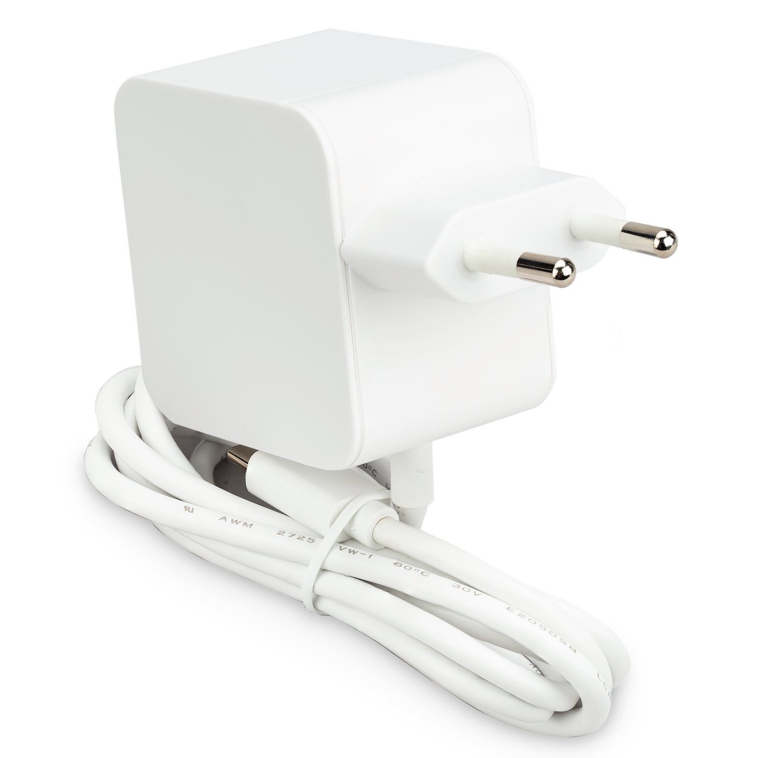Raspberry Pi 45W USB-C Power Supply, Netzteil, weiß Netzkabel