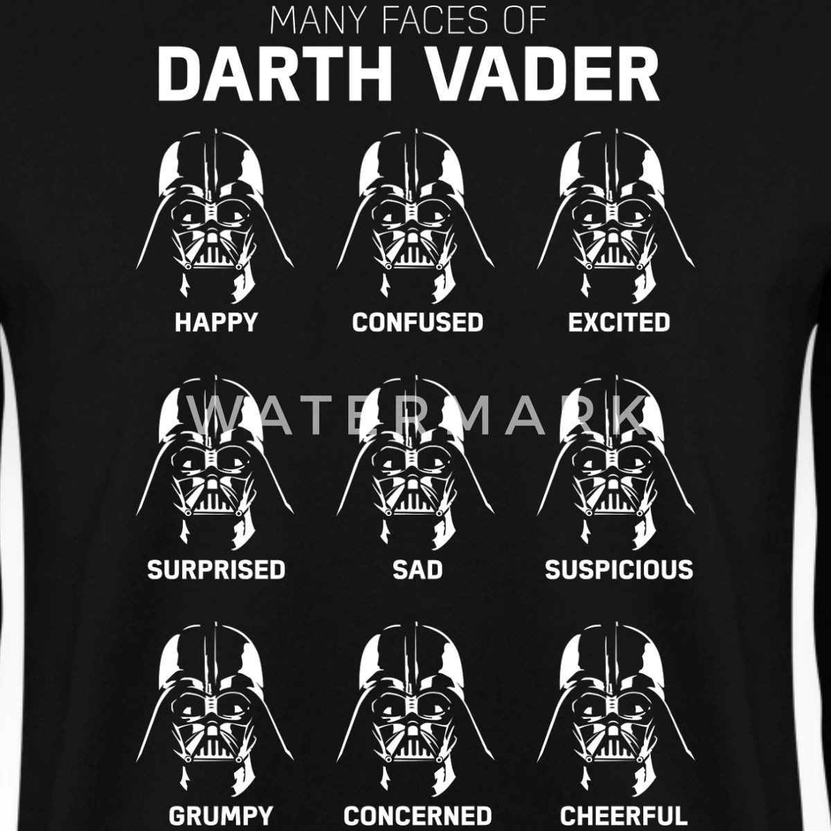 Spreadshirt Sweatshirt Star Wars Die Vielen Gesichter Von Darth Vader Unisex Pullover (1-tlg)