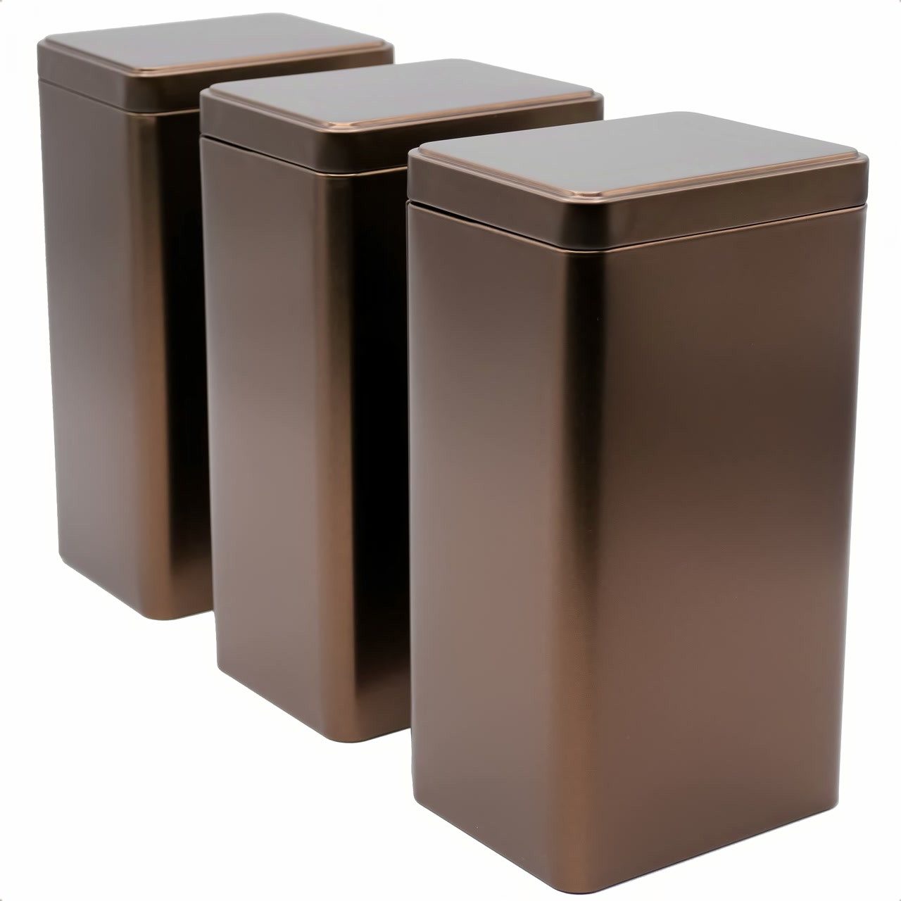 DOSENRITTER Vorratsdose EBO, (3er-Set), Aromadicht, Stapelbar aus Metall