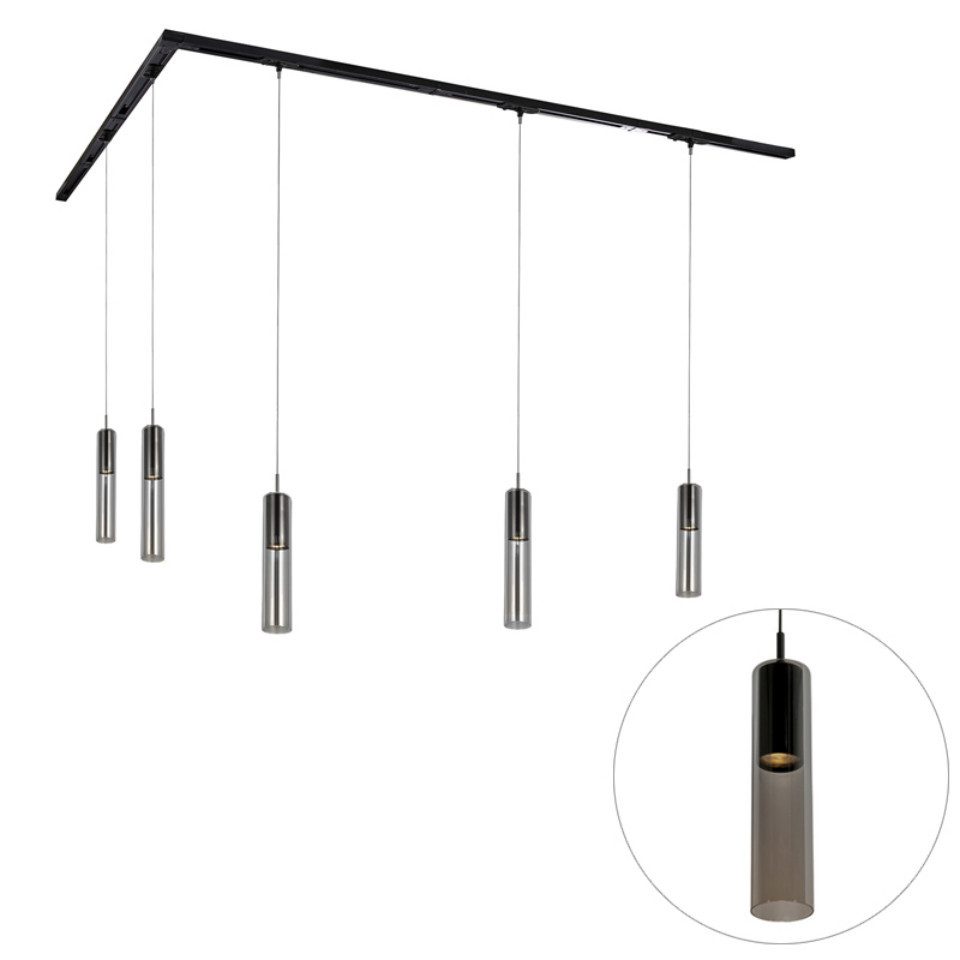 Qazqa Schienensystem-Sets Iconic lloyd, 300 cm, (1-tlg), GU10, Schwarz, Mod günstig online kaufen