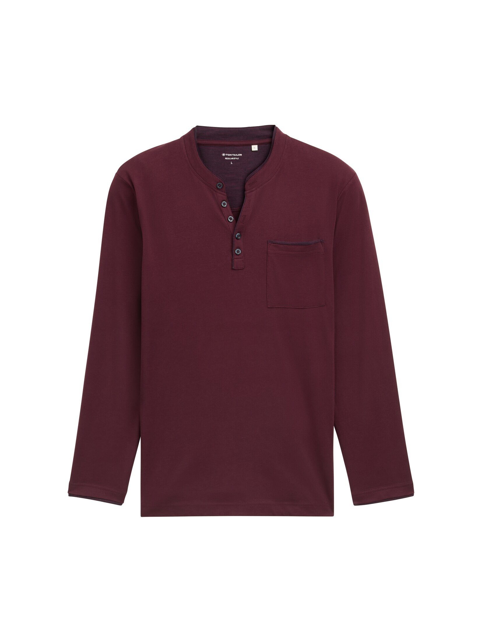 TOM TAILOR Langarmshirt Langarmshirt mit Brusttasche günstig online kaufen
