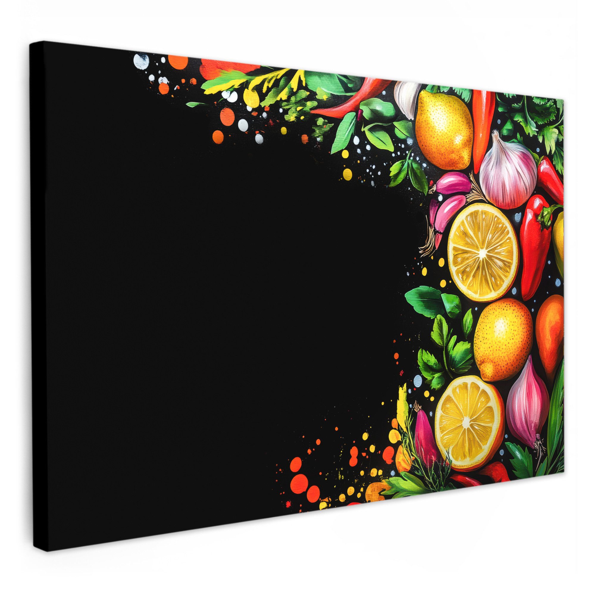 OneMillionCanvasses® Leinwandbild Zitronen - Paprika - günstig online kaufen