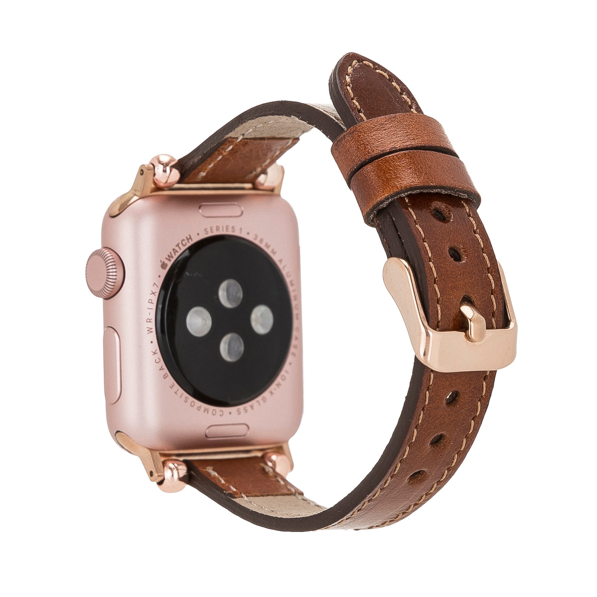 Renna Leather Uhrenarmband Fitbit Versa 4 / 3 / Sense / Sense 2 Leder Smart Uhrenarmband