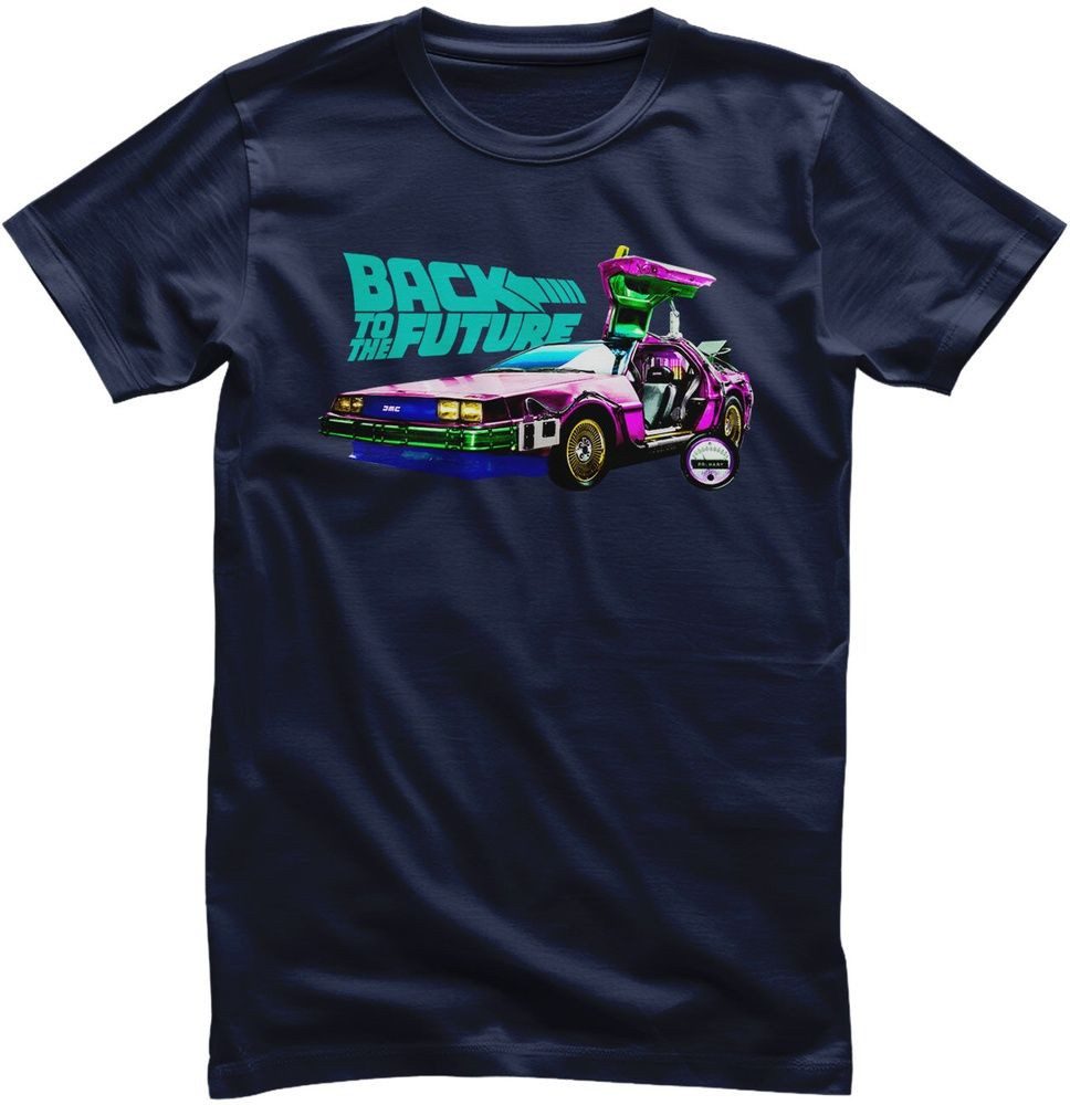 Back to the Future T-Shirt Colorful DeLorean T-Shirt