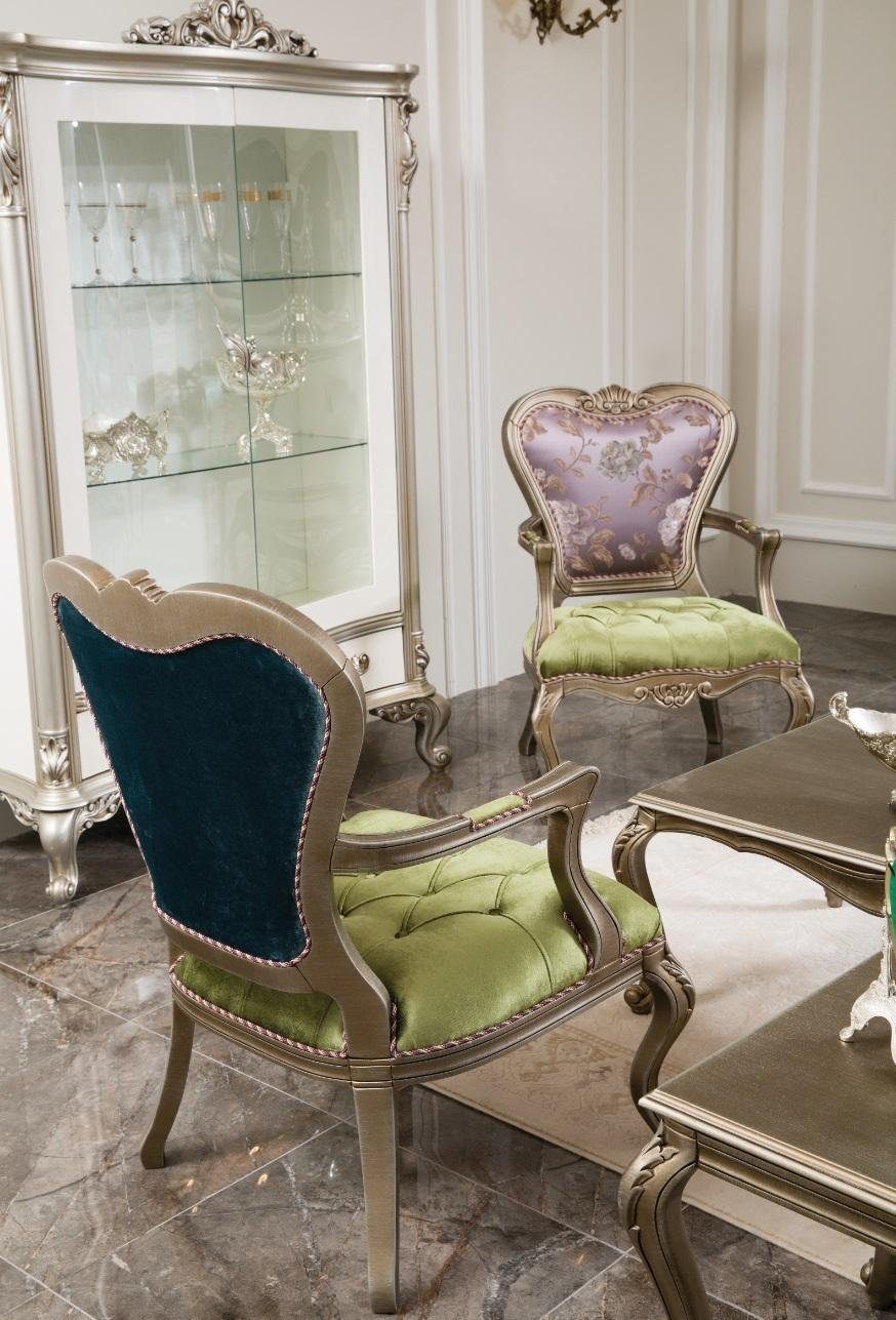JVmoebel Sessel, Sessel 1 Sitzer Grün Elegantes Wohnzimmer Design Luxus Möbel