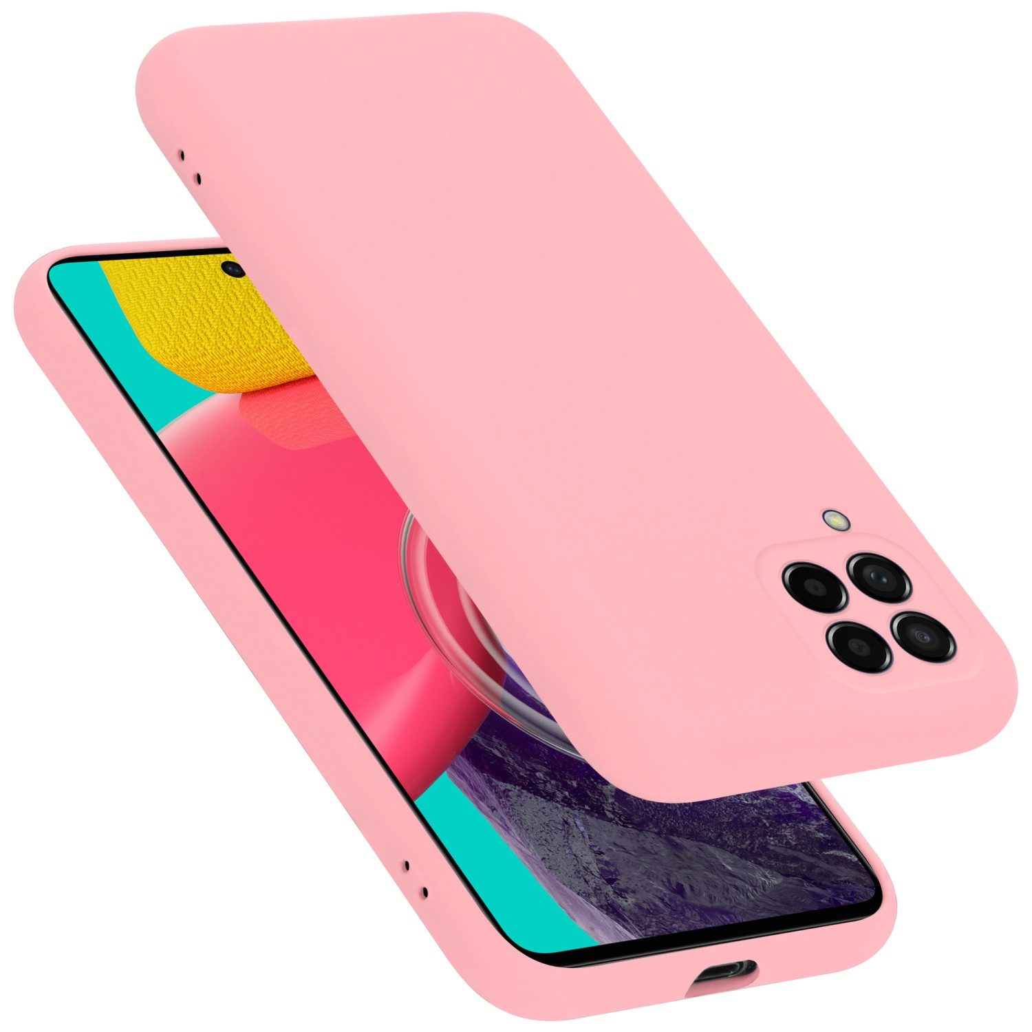 Cadorabo Handyhülle für Samsung Galaxy M53 5G Hülle Samsung Galaxy M53 5G, Flexible Hülle TPU Silikon Schutzhülle Back Cover Case