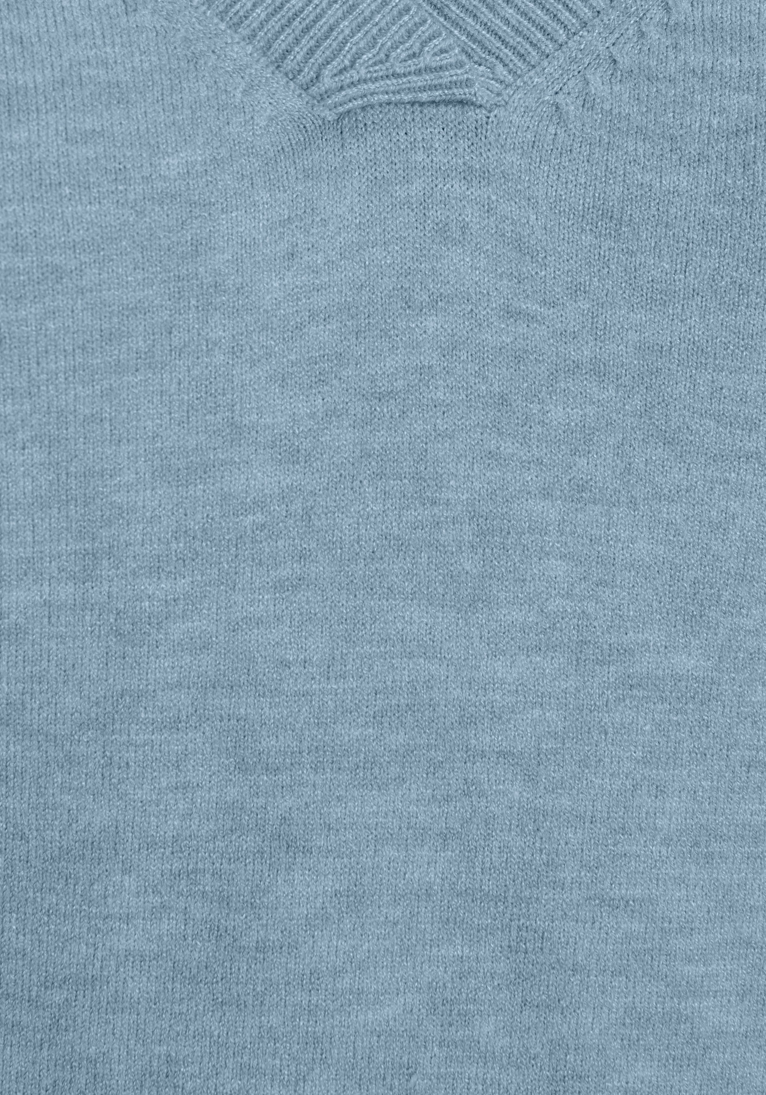 blue melange PARIS in light - HECHTER KOLLEKTION V-Ausschnitt-Pullover melange NEUE Optik