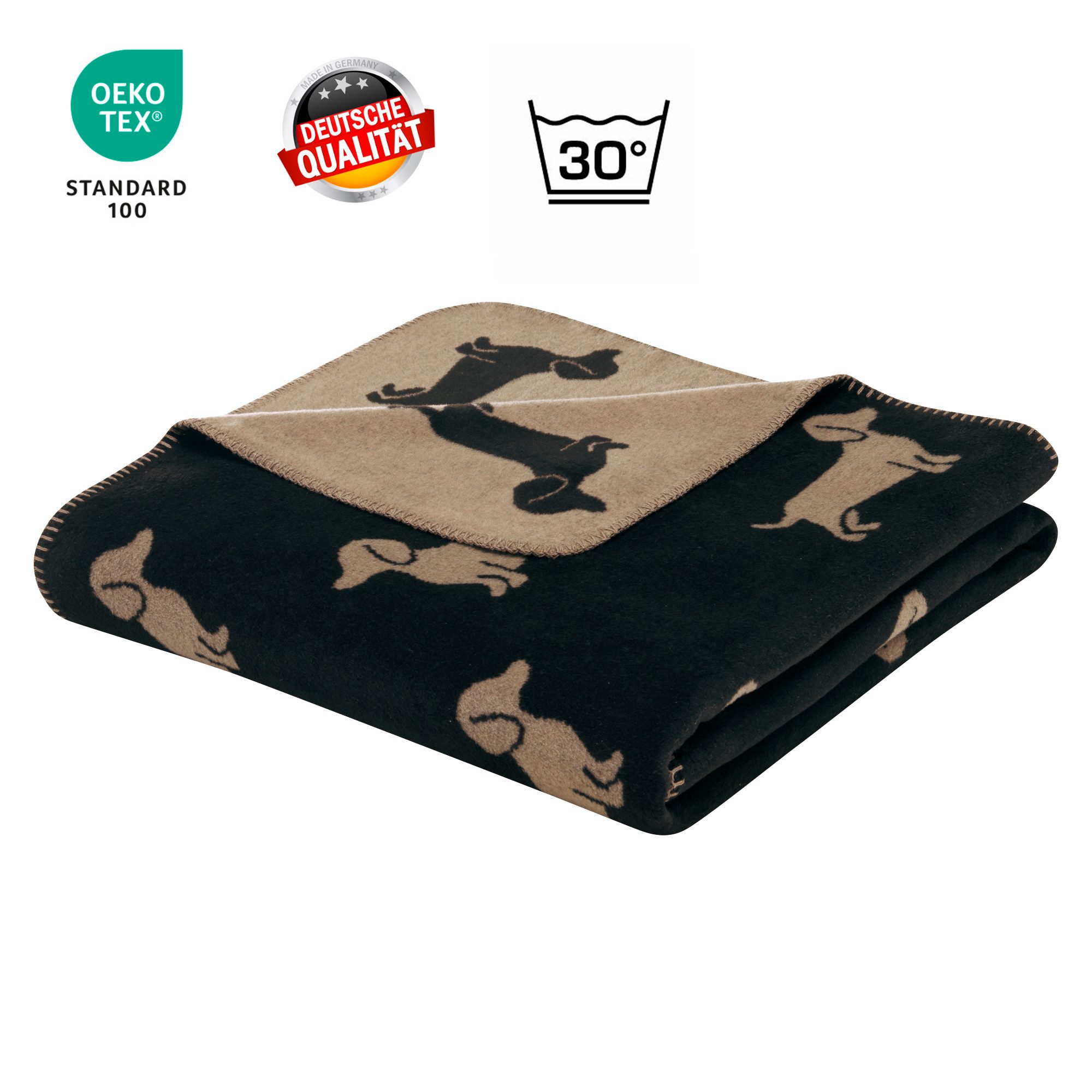 Wohndecke Cawö Wohndecke Kuscheldecke We love günstig online kaufen