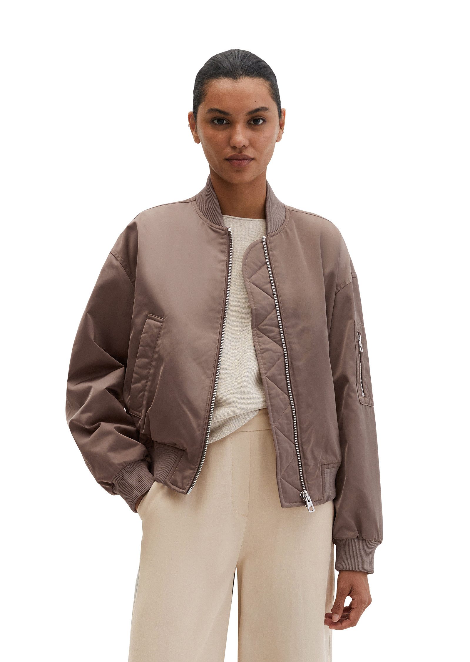 Marc O'Polo Outdoorjacke aus recyceltem Shiny-Polyester-Twill günstig online kaufen