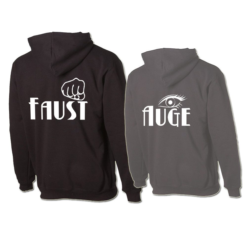 G-graphics Hoodie Faust & Auge (Partner- / Paar-Set, Einzelteile zum selbst günstig online kaufen