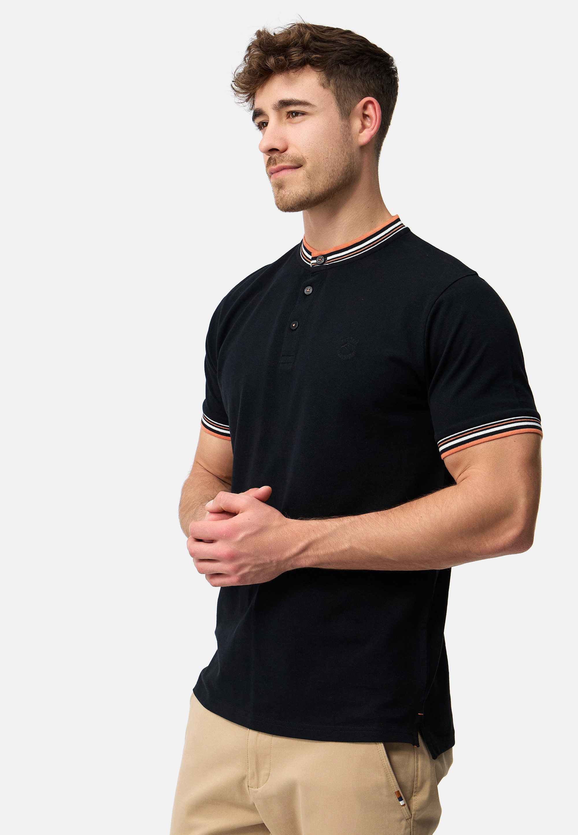 Indicode T-Shirt Herren INOdell Shirt Tee Herrenshirt T-Shirt mit Rundhals-Ausschnitt aus Baumwolle