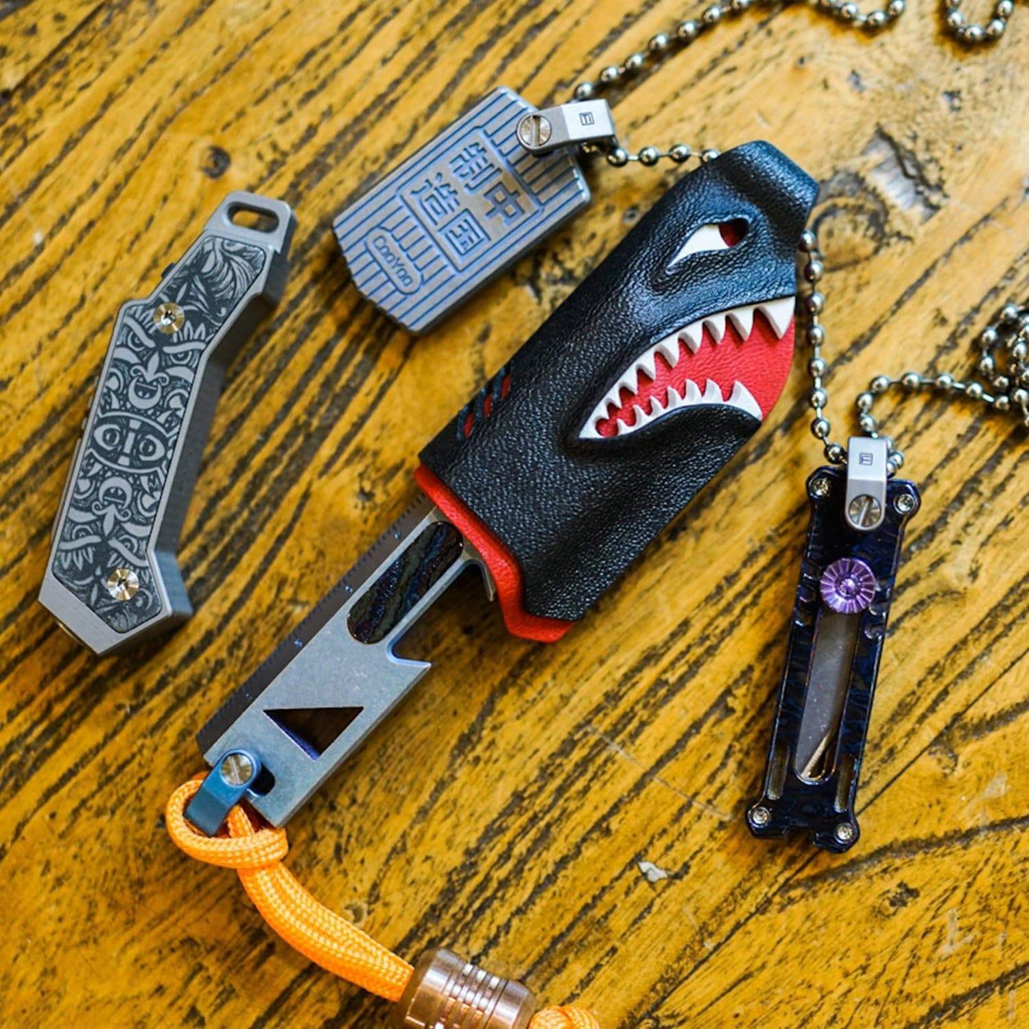 MecArmy Karabiner CH2 - S Titanium D shape key ring Größe 10mm, (1 St)